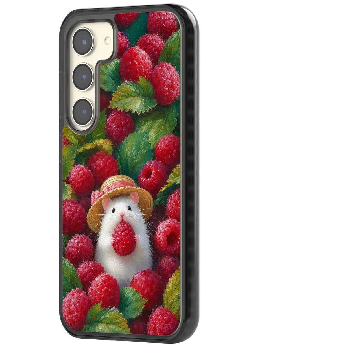Berry Forager Samsung S22 / Samsung S22 Plus / Samsung S23 / Samsung S23 Plus / Samsung S24 / Samsung S24 Plus Impact Black Phone Case side