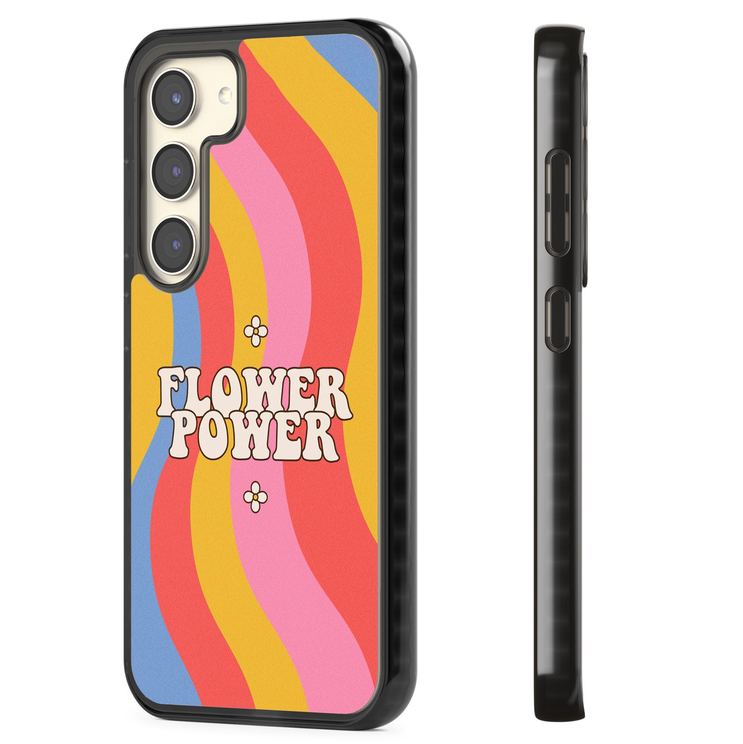 Melting Flower Power Impact Phone Case for Samsung Galaxy S24, Samsung Galaxy S23, Samsung Galaxy S22