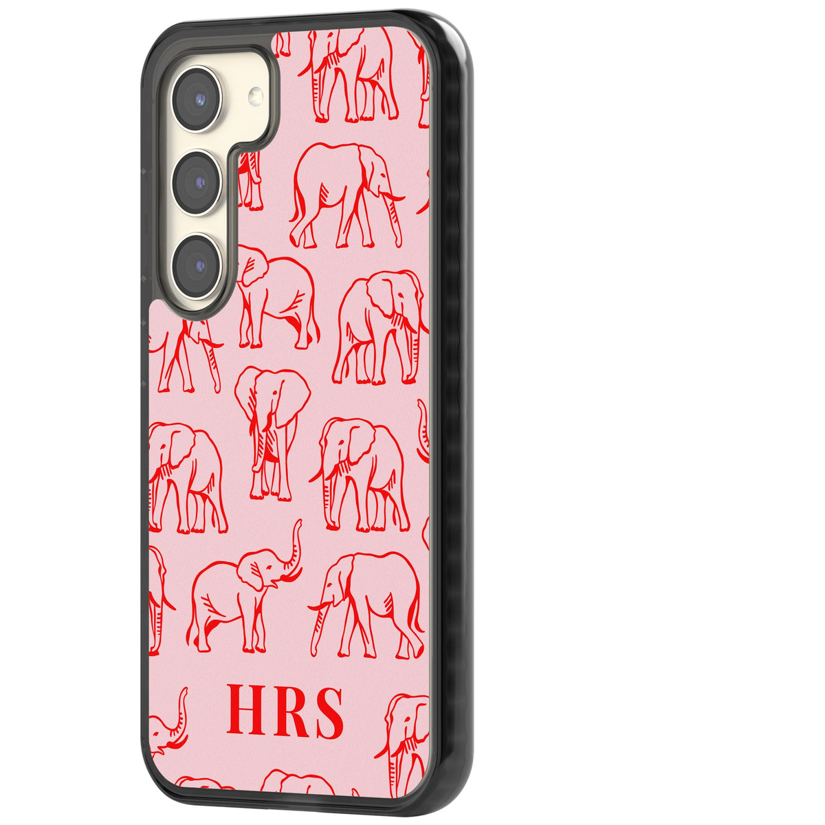 Scarlett Elephants Samsung S22 / Samsung S22 Plus / Samsung S23 / Samsung S23 Plus / Samsung S24 / Samsung S24 Plus Impact Black Phone Case side