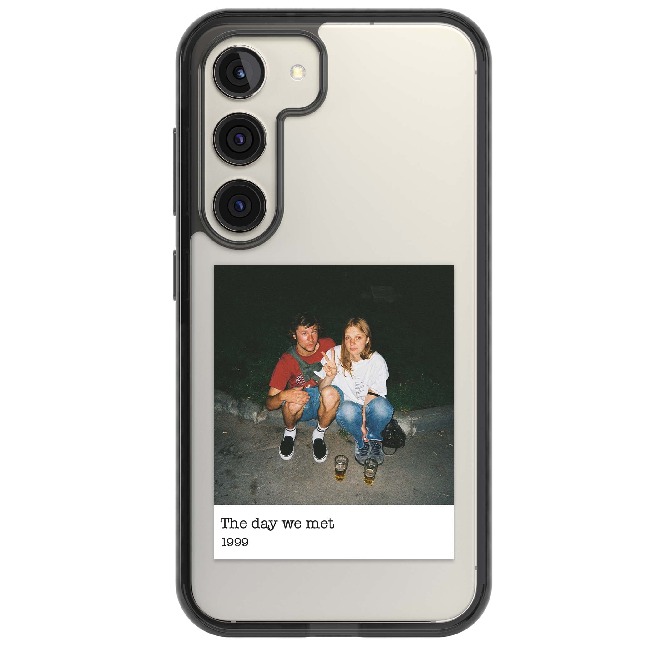 Photo Memory minimal iPhone case | Black Impact case for Samsung Galaxy S24, Samsung Galaxy S23, Samsung Galaxy S22