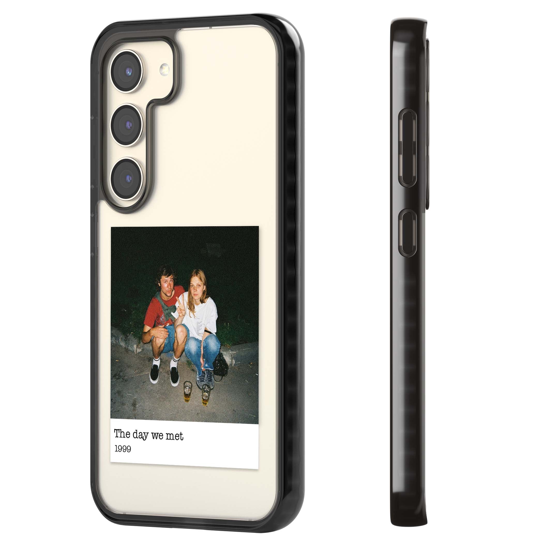 Photo Memory minimal iPhone case | Black Impact case for Samsung Galaxy S24, Samsung Galaxy S23, Samsung Galaxy S22
