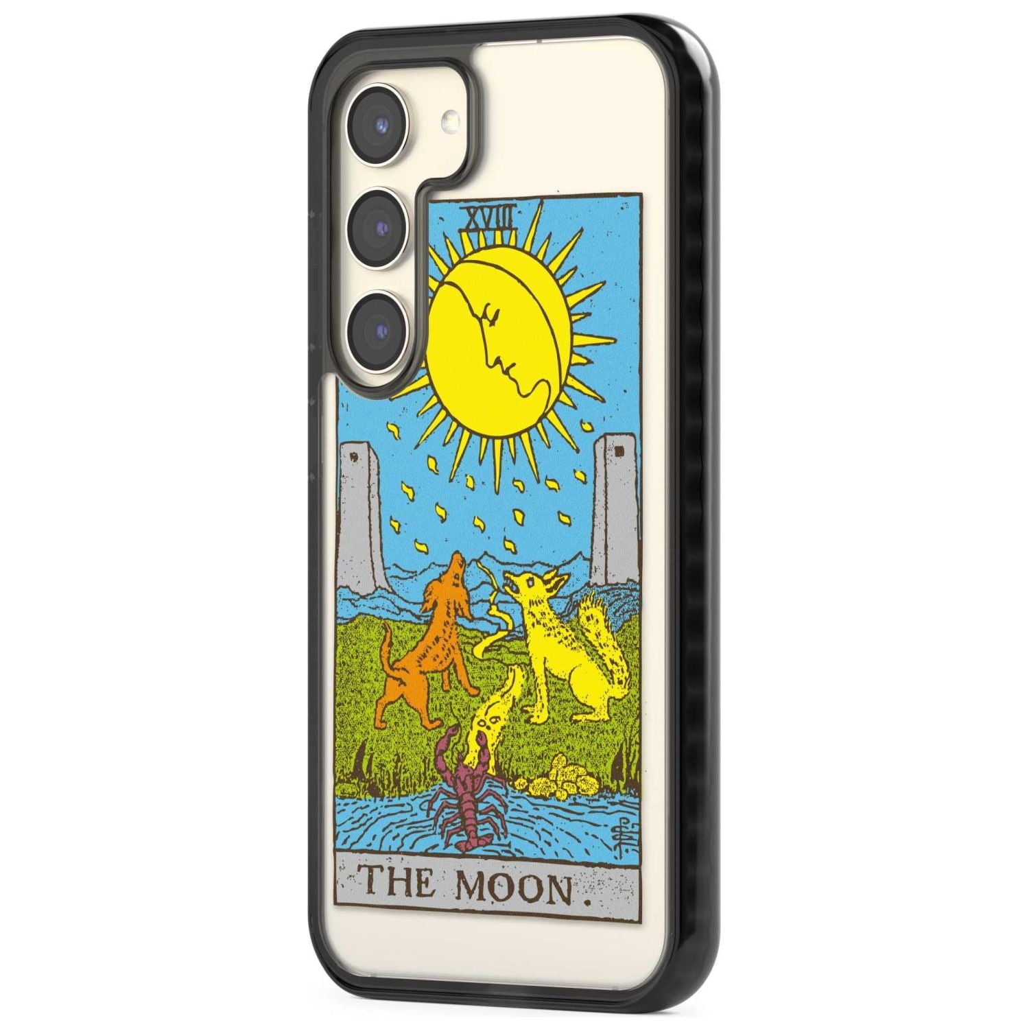 Personalised The Moon Tarot Card - Colour Custom Phone Case iPhone 15 Pro Max / Black Impact Case,iPhone 15 Plus / Black Impact Case,iPhone 15 Pro / Black Impact Case,iPhone 15 / Black Impact Case,iPhone 15 Pro Max / Impact Case,iPhone 15 Plus / Impact Case,iPhone 15 Pro / Impact Case,iPhone 15 / Impact Case,iPhone 15 Pro Max / Magsafe Black Impact Case,iPhone 15 Plus / Magsafe Black Impact Case,iPhone 15 Pro / Magsafe Black Impact Case,iPhone 15 / Magsafe Black Impact Case,iPhone 14 Pro Max / Black Impact