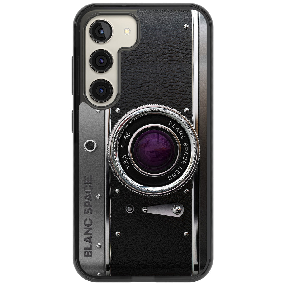 Vintage Classic Camera Samsung S22 / Samsung S22 Plus / Samsung S23 / Samsung S23 Plus / Samsung S24 / Samsung S24 Plus Impact Black Phone Case front