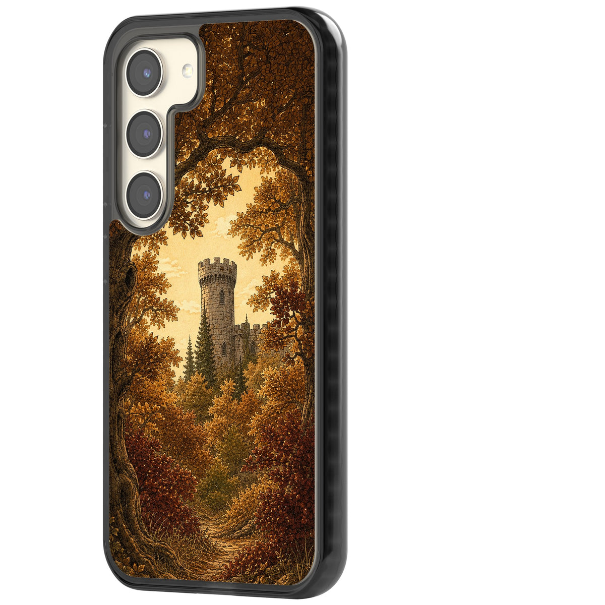 Autumn Keep Samsung S22 / Samsung S22 Plus / Samsung S23 / Samsung S23 Plus / Samsung S24 / Samsung S24 Plus Impact Black Phone Case side