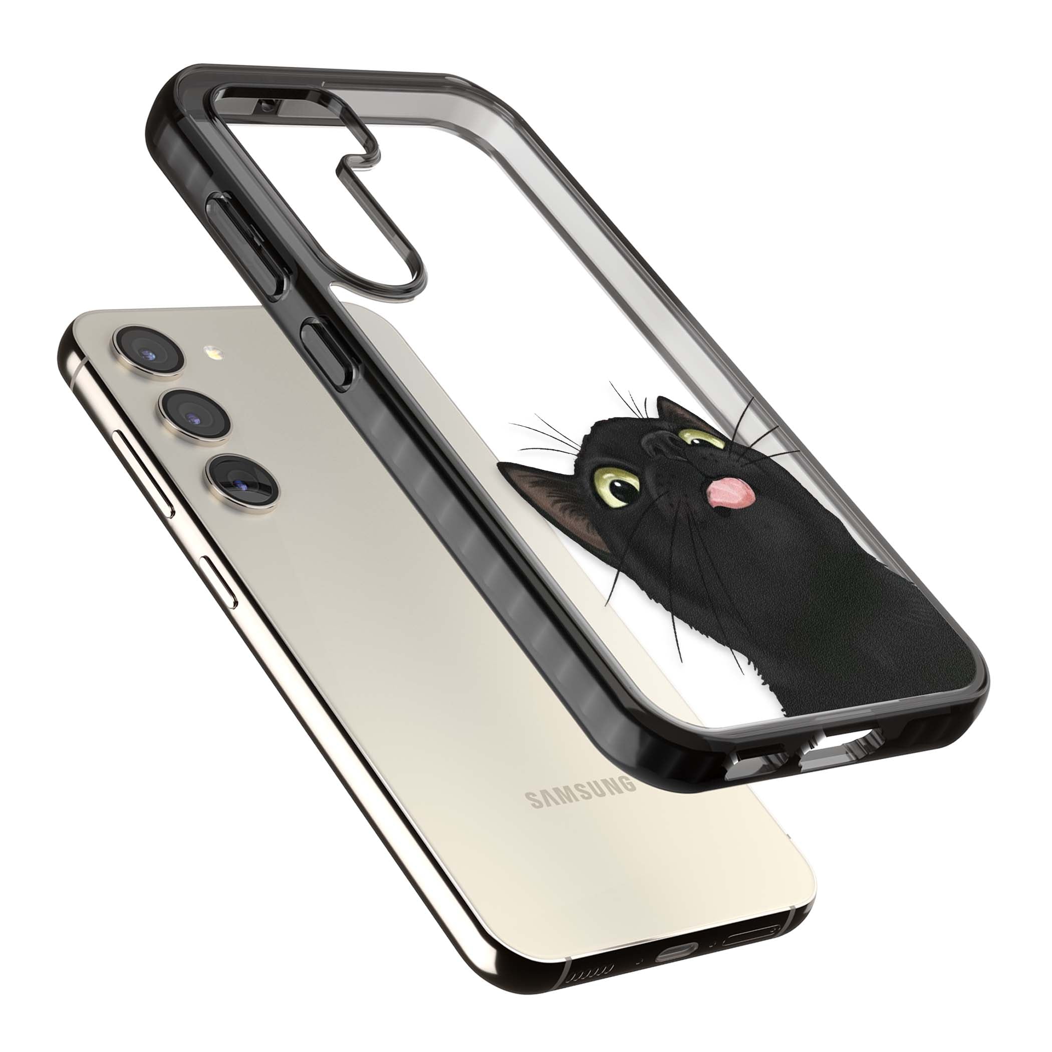 Black Cat Energy for her iPhone case | Black Impact case for Samsung Galaxy S24, Samsung Galaxy S23, Samsung Galaxy S22