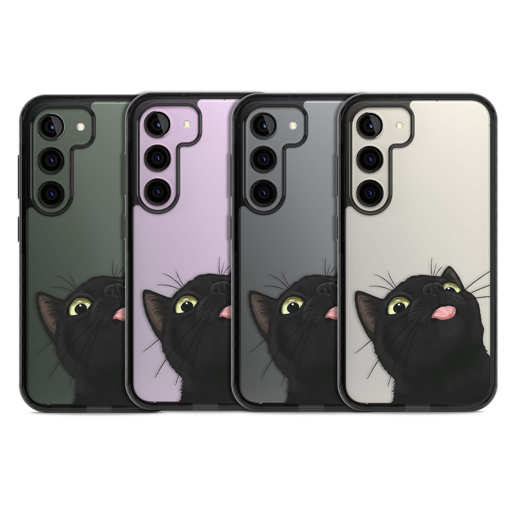 Black Cat Energy for her iPhone case | Black Impact case for Samsung Galaxy S24, Samsung Galaxy S23, Samsung Galaxy S22