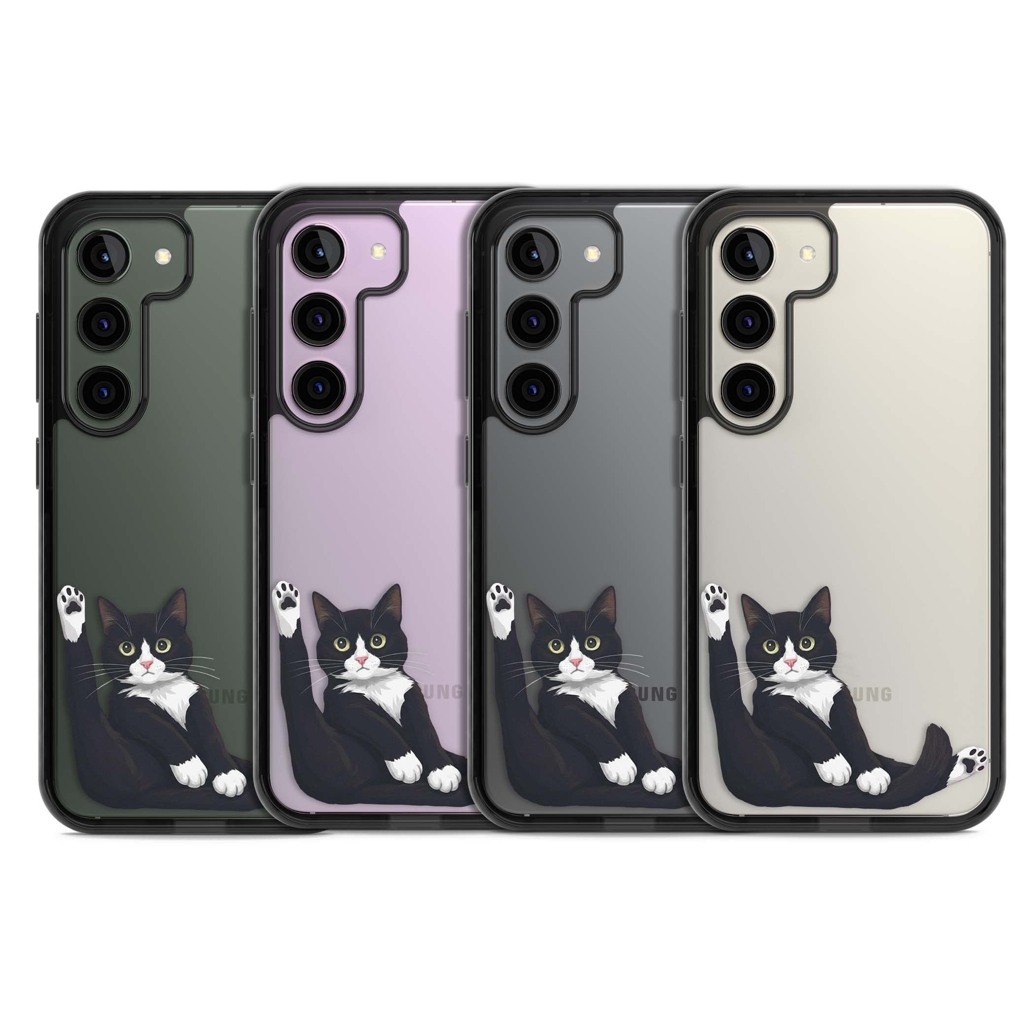 Mid-Groom Cat animals iPhone case | Black Impact case for Samsung Galaxy S24, Samsung Galaxy S23, Samsung Galaxy S22