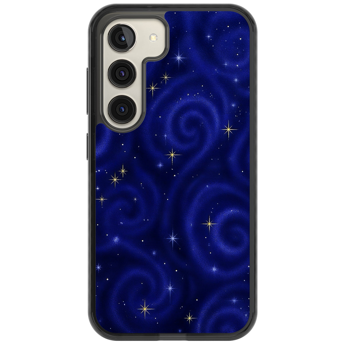 Indigo Cosmos Samsung S22 / Samsung S22 Plus / Samsung S23 / Samsung S23 Plus / Samsung S24 / Samsung S24 Plus Impact Black Phone Case front