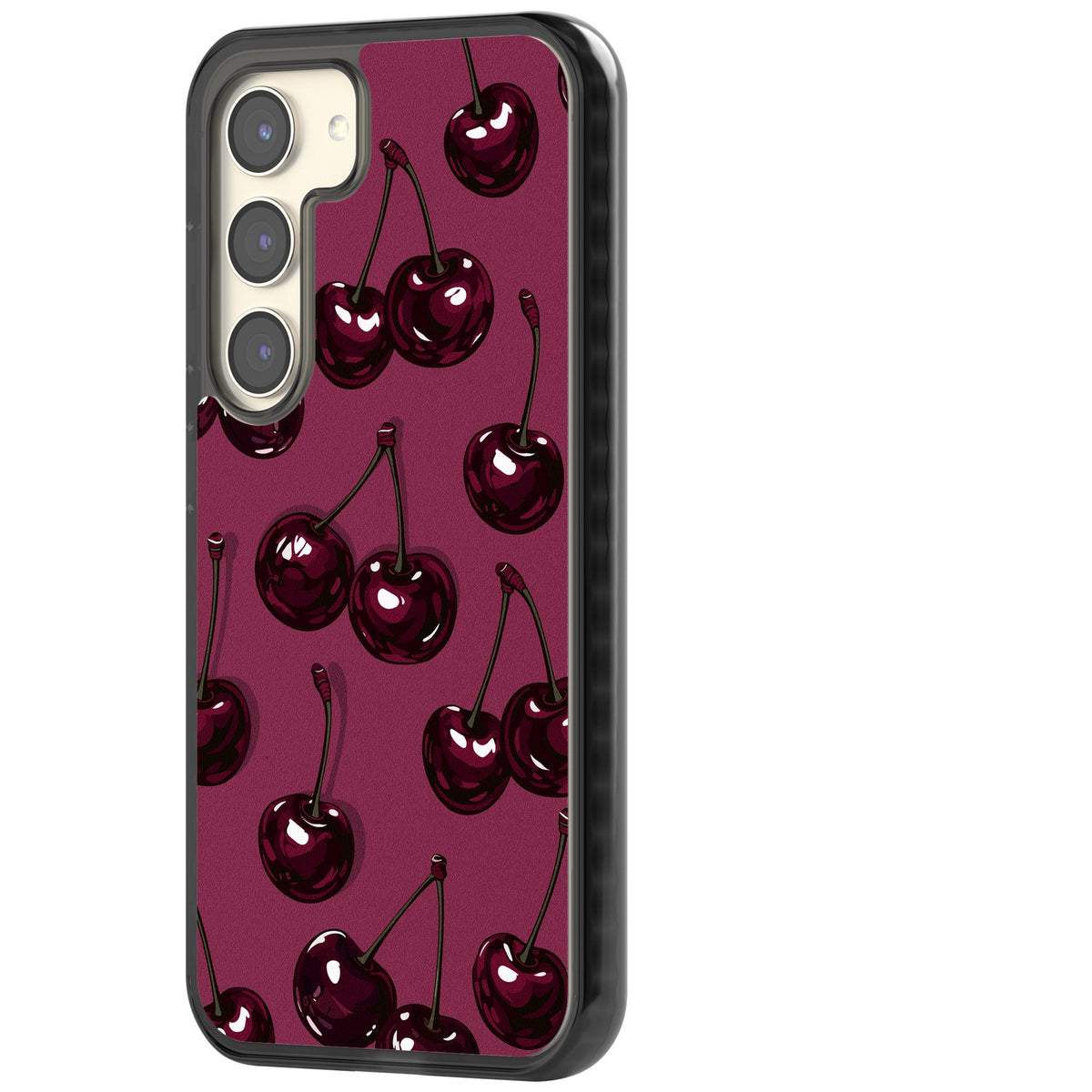 Cherry Soda Samsung S22 / Samsung S22 Plus / Samsung S23 / Samsung S23 Plus / Samsung S24 / Samsung S24 Plus Impact Black Phone Case side
