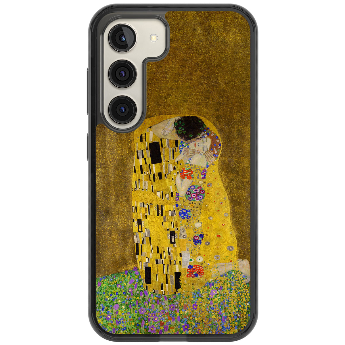 The Kiss Samsung S22 / Samsung S22 Plus / Samsung S23 / Samsung S23 Plus / Samsung S24 / Samsung S24 Plus Impact Black Phone Case front