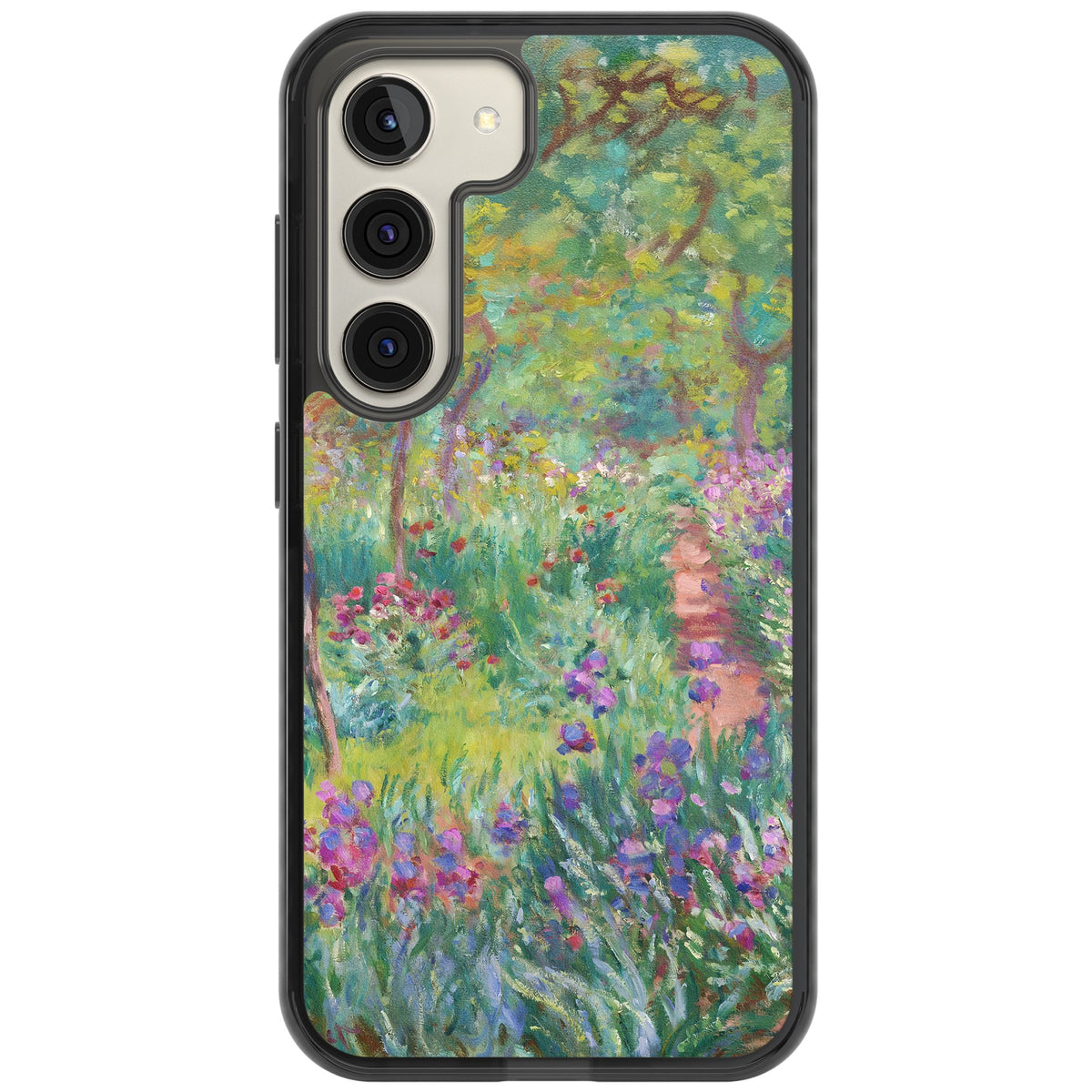 Garden in Giverny Samsung S22 / Samsung S22 Plus / Samsung S23 / Samsung S23 Plus / Samsung S24 / Samsung S24 Plus Impact Black Phone Case front