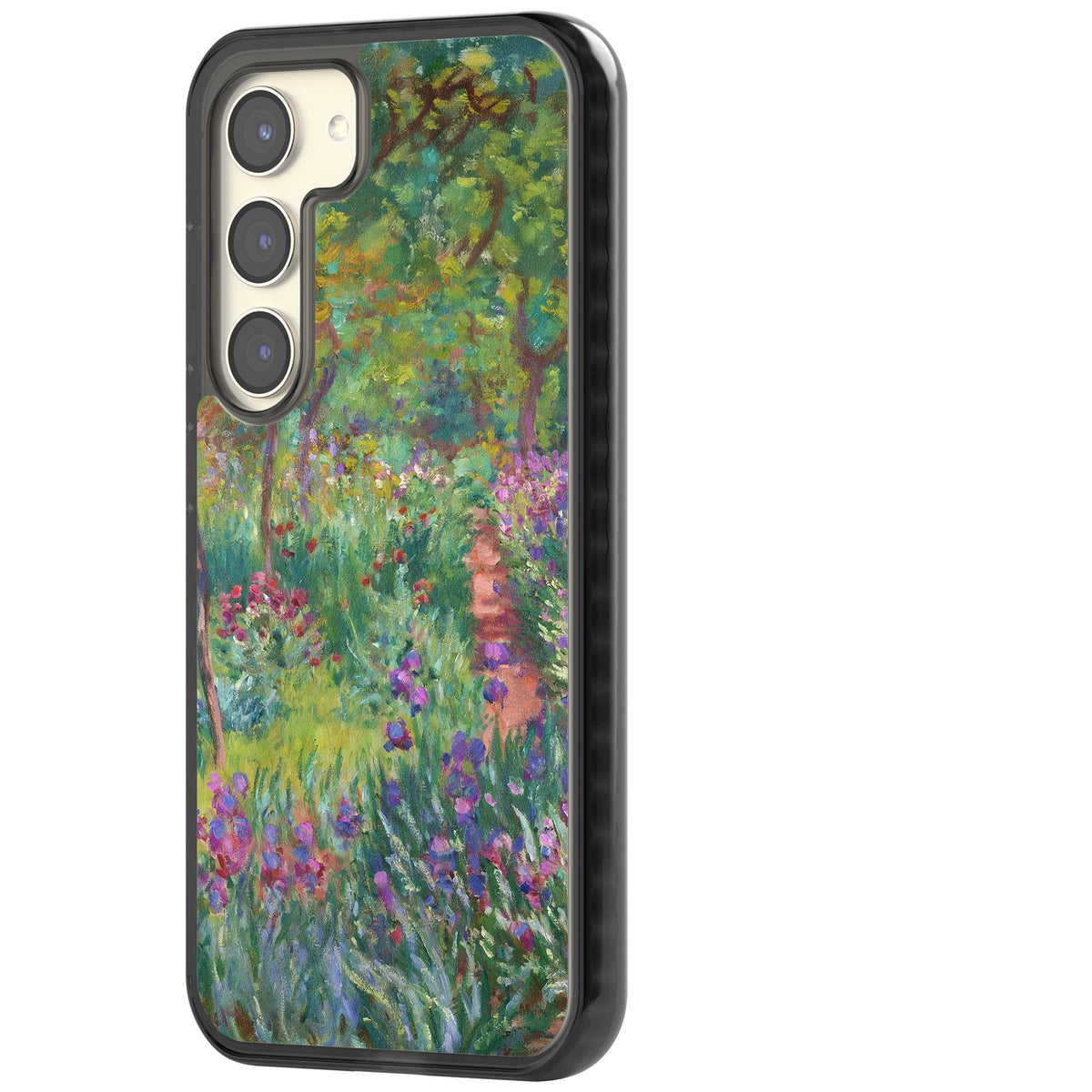 Garden in Giverny Samsung S22 / Samsung S22 Plus / Samsung S23 / Samsung S23 Plus / Samsung S24 / Samsung S24 Plus Impact Black Phone Case side
