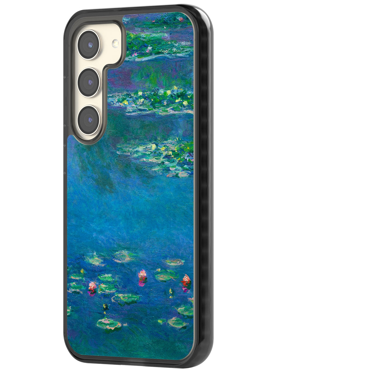 Water Lilies Samsung S22 / Samsung S22 Plus / Samsung S23 / Samsung S23 Plus / Samsung S24 / Samsung S24 Plus Impact Black Phone Case side