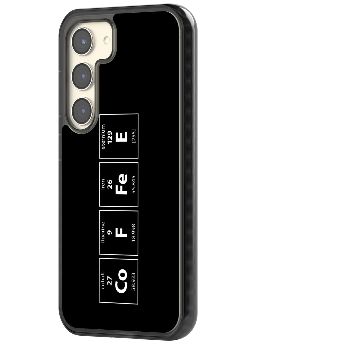 Coffee Element (Black) Samsung S22 / Samsung S22 Plus / Samsung S23 / Samsung S23 Plus / Samsung S24 / Samsung S24 Plus Impact Black Phone Case side