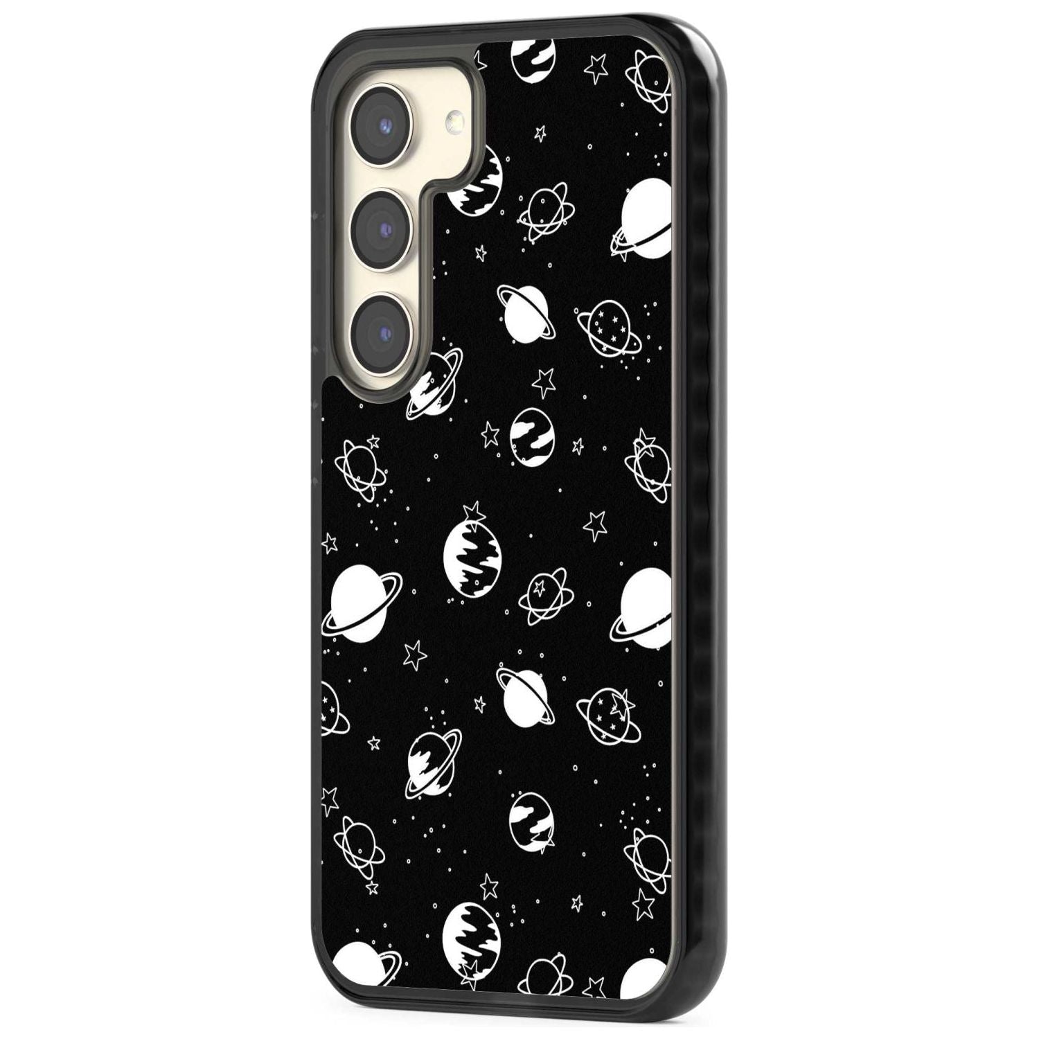 White Planets On Black