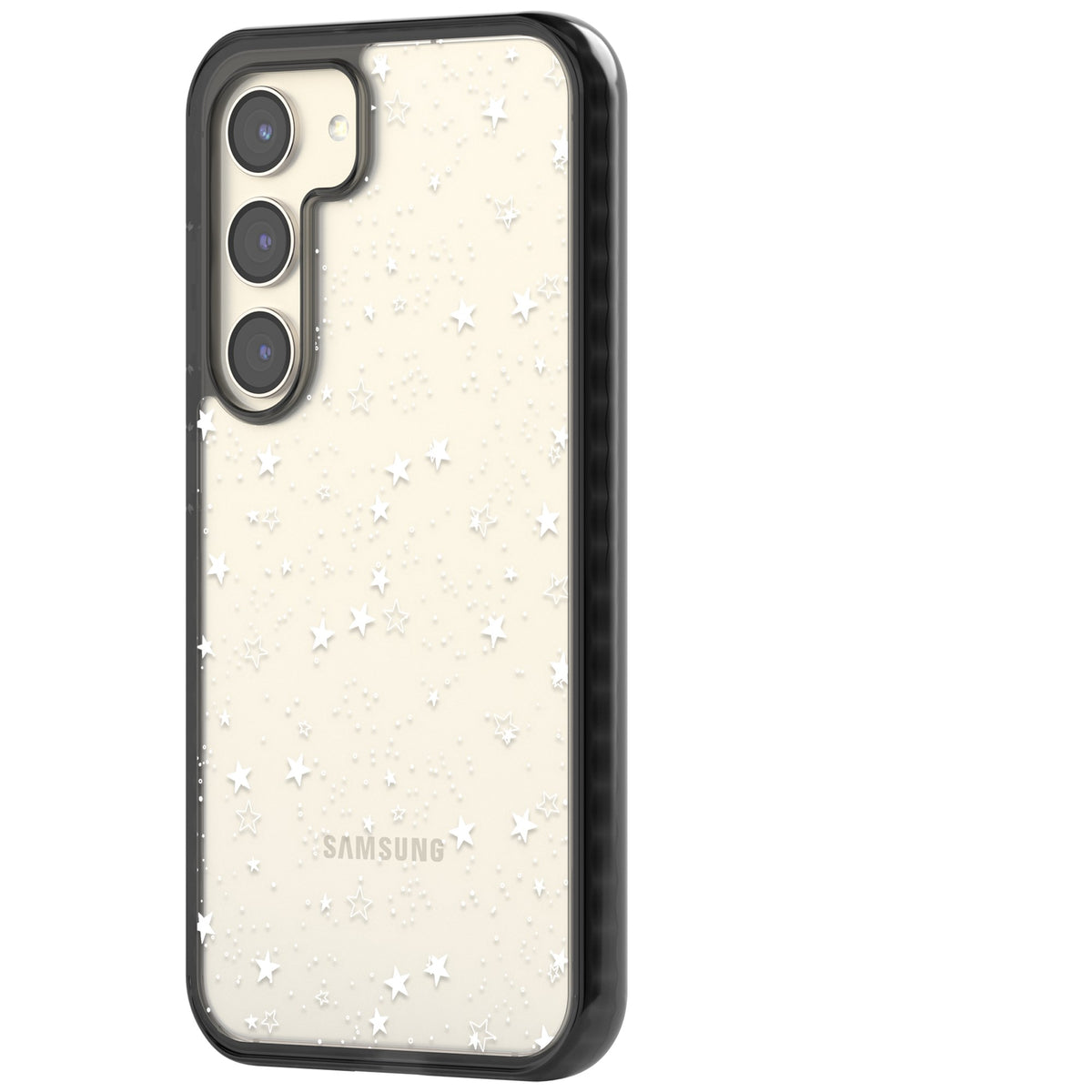 Midnight Starfield Samsung S22 / Samsung S22 Plus / Samsung S23 / Samsung S23 Plus / Samsung S24 / Samsung S24 Plus Impact Black Phone Case side