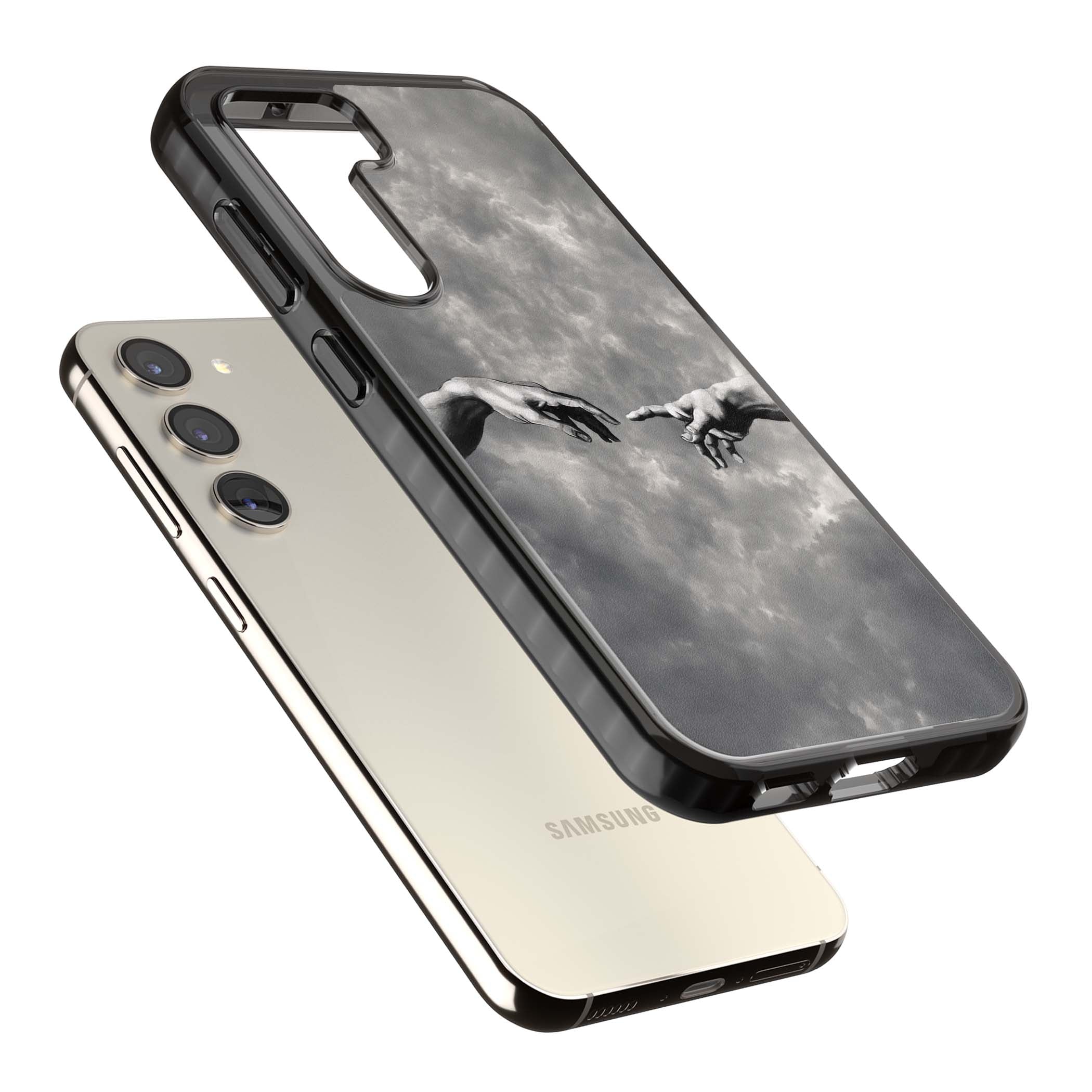 Creation art iPhone case | Black Impact case for Samsung Galaxy S24, Samsung Galaxy S23, Samsung Galaxy S22