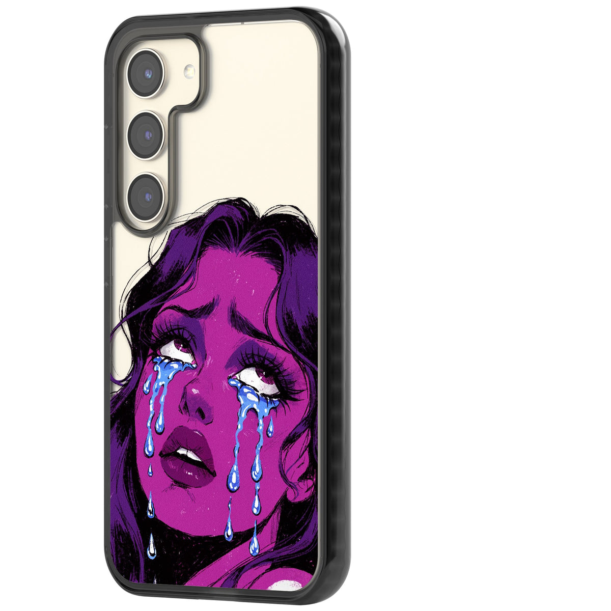 Drama Queen Samsung S22 / Samsung S22 Plus / Samsung S23 / Samsung S23 Plus / Samsung S24 / Samsung S24 Plus Impact Black Phone Case side