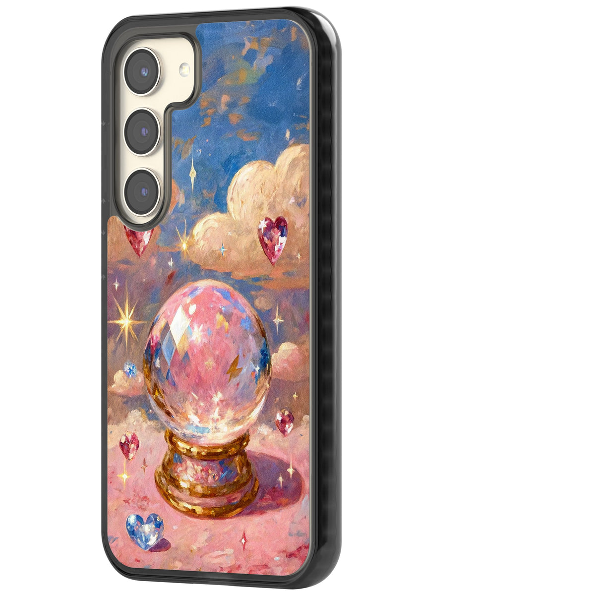 Crystal Ball Samsung S22 / Samsung S22 Plus / Samsung S23 / Samsung S23 Plus / Samsung S24 / Samsung S24 Plus Impact Black Phone Case side