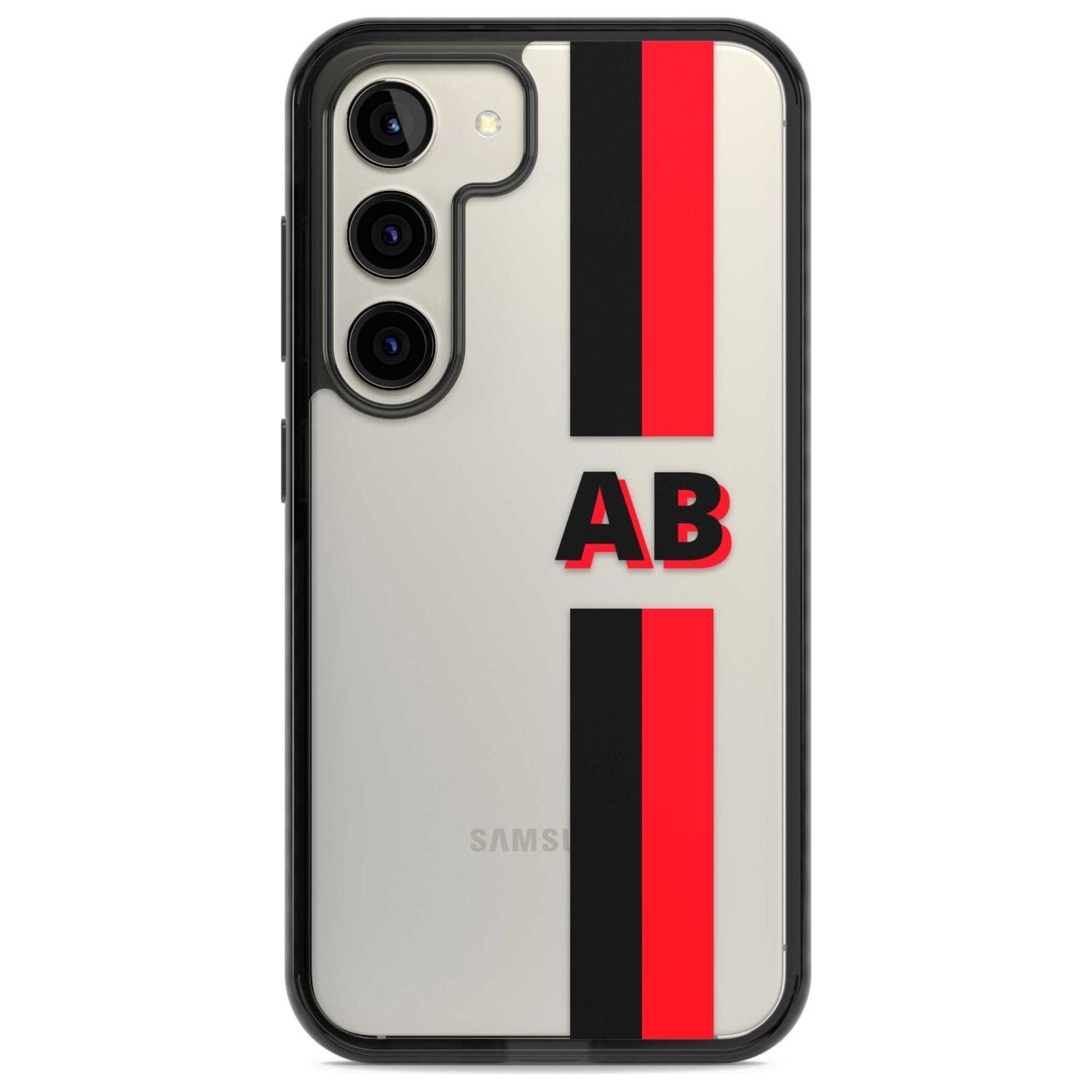 Personalised Clear Text 6C Custom Phone Case Samsung S22 / Black Impact Case,Samsung S23 / Black Impact Case Blanc Space