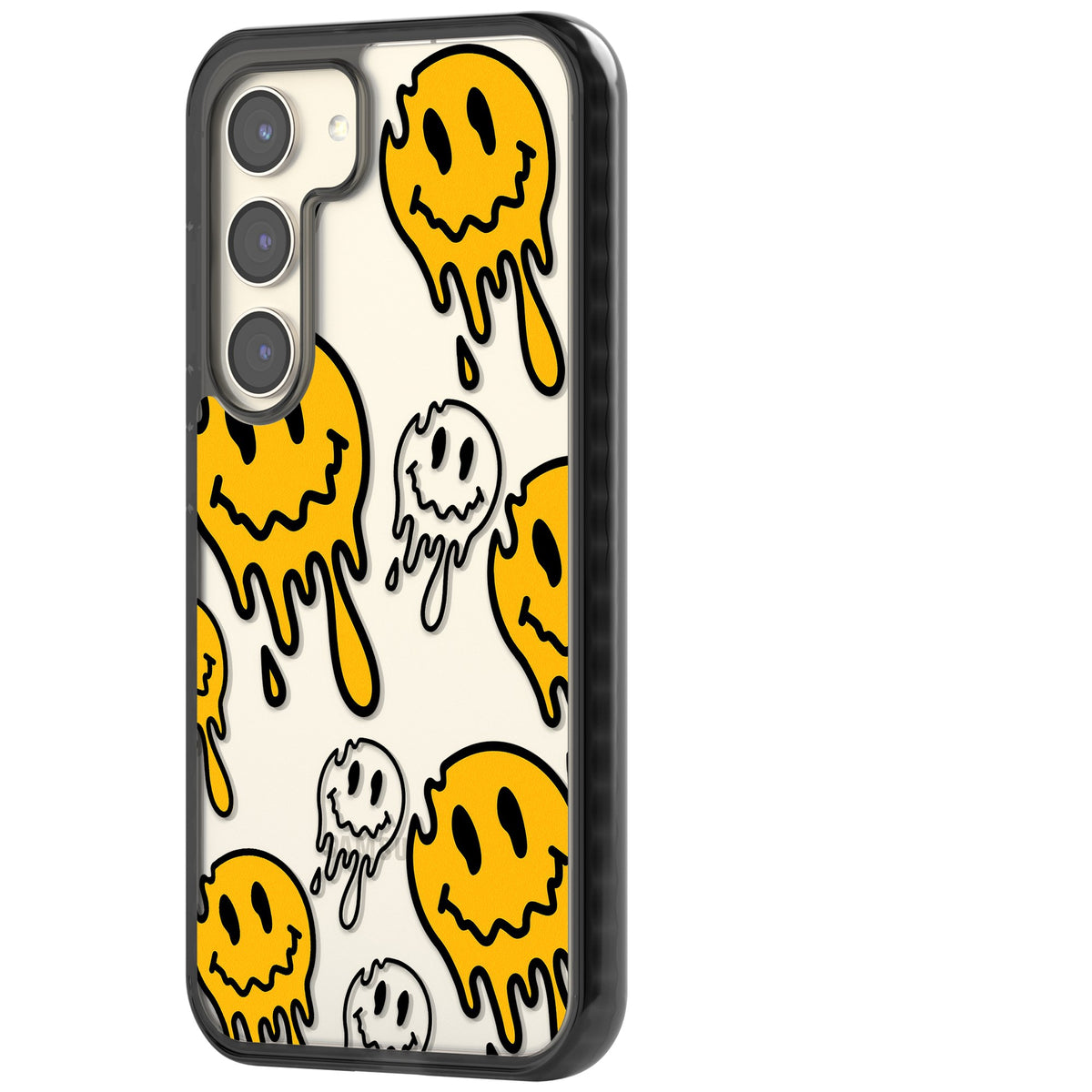 Face Melt Samsung S22 / Samsung S22 Plus / Samsung S23 / Samsung S23 Plus / Samsung S24 / Samsung S24 Plus Impact Black Phone Case side