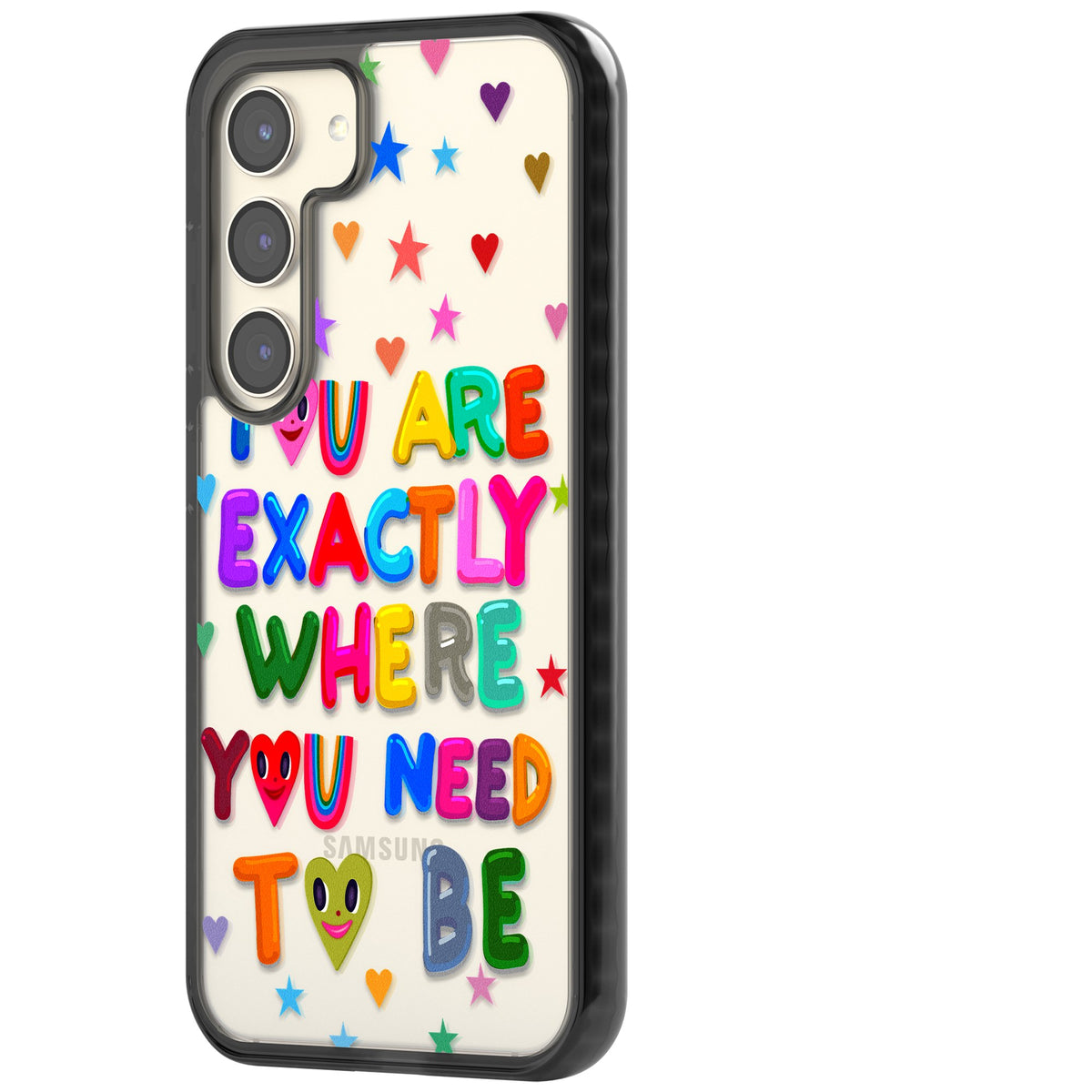 Exactly Where You Need To Be Samsung S22 / Samsung S22 Plus / Samsung S23 / Samsung S23 Plus / Samsung S24 / Samsung S24 Plus Impact Black Phone Case side