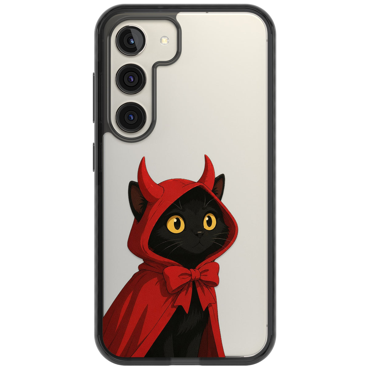 Little Devil Samsung S22 / Samsung S22 Plus / Samsung S23 / Samsung S23 Plus / Samsung S24 / Samsung S24 Plus Impact Black Phone Case front