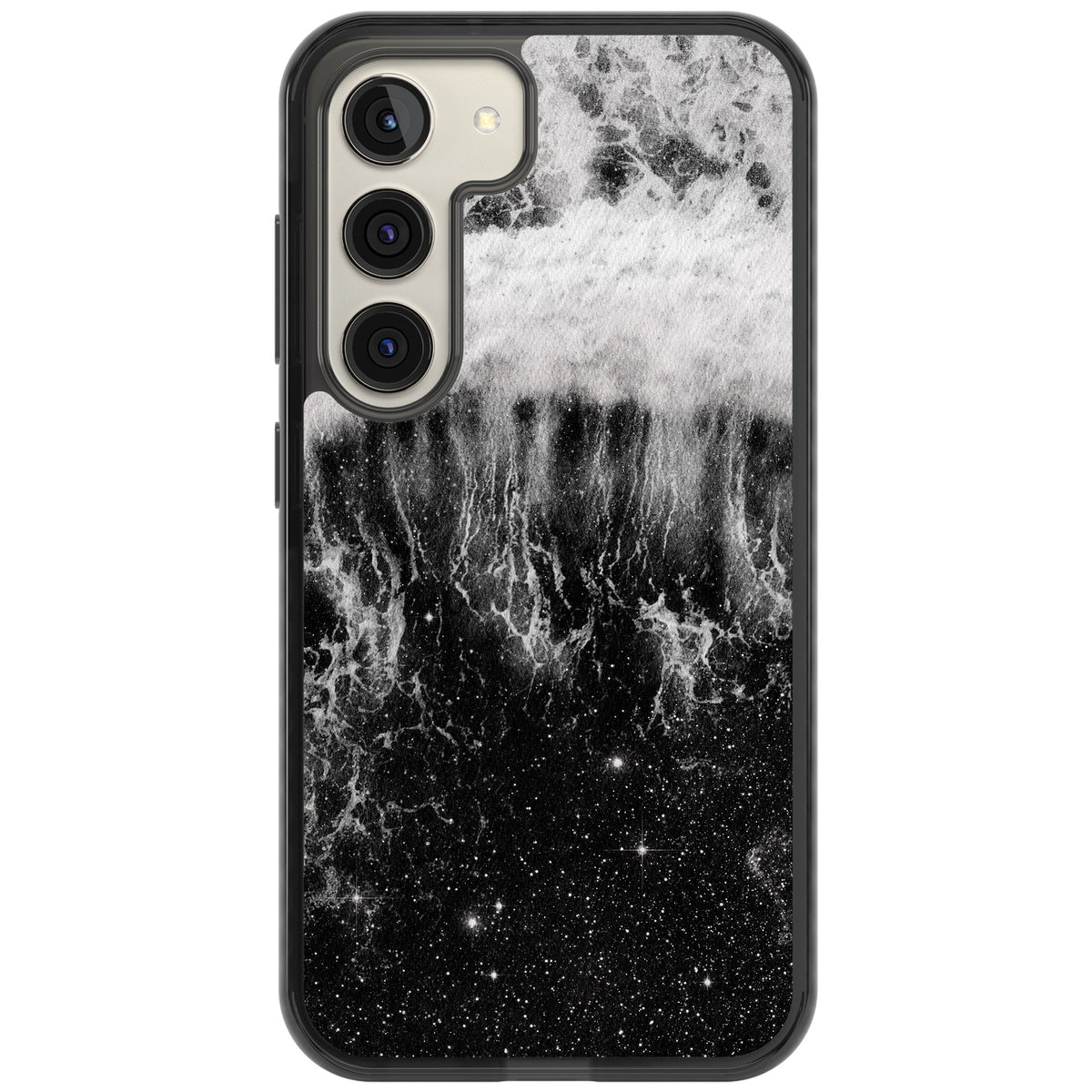 Deep Wave Samsung S22 / Samsung S22 Plus / Samsung S23 / Samsung S23 Plus / Samsung S24 / Samsung S24 Plus Impact Black Phone Case front
