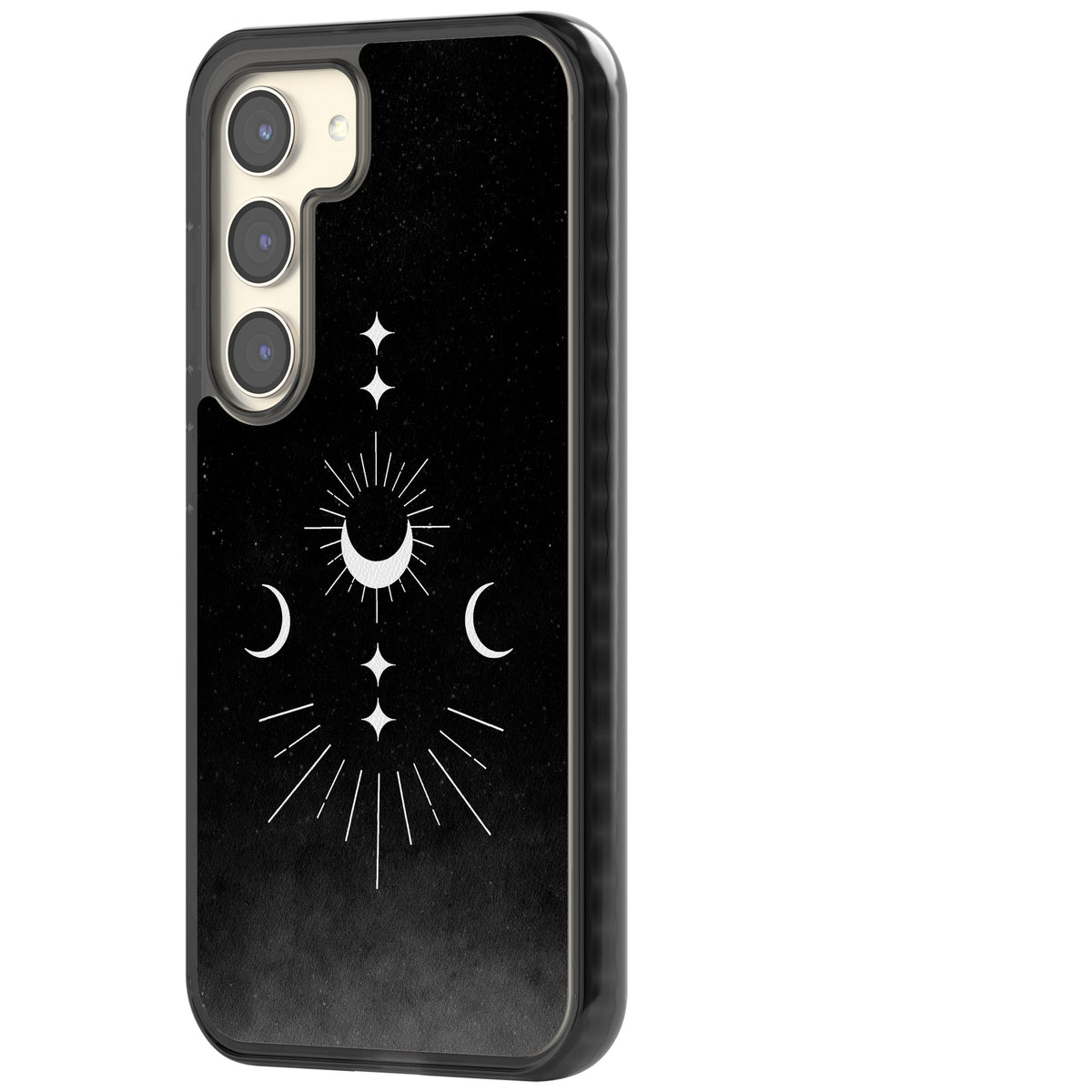 Lunar Mandala Samsung S22 / Samsung S22 Plus / Samsung S23 / Samsung S23 Plus / Samsung S24 / Samsung S24 Plus Impact Black Phone Case side