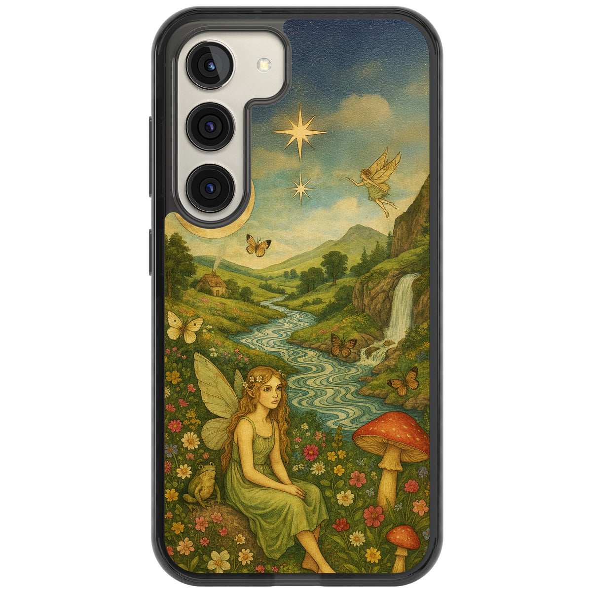 Nature Fairy Samsung S22 / Samsung S22 Plus / Samsung S23 / Samsung S23 Plus / Samsung S24 / Samsung S24 Plus Impact Black Phone Case front