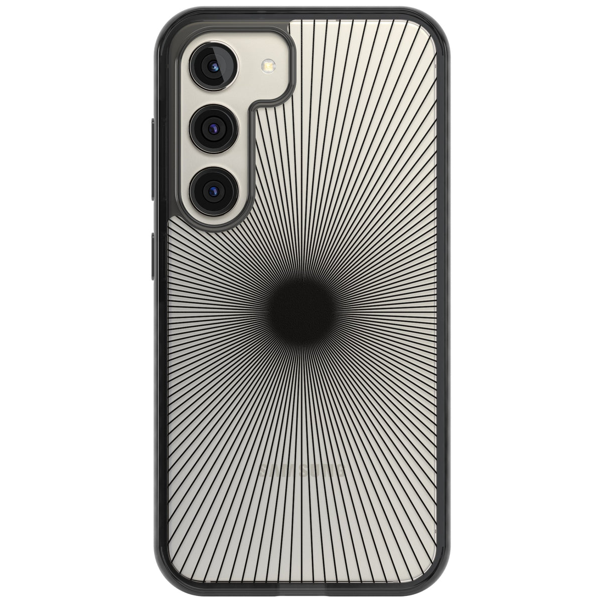 Linear Sunburst Samsung S22 / Samsung S22 Plus / Samsung S23 / Samsung S23 Plus / Samsung S24 / Samsung S24 Plus Impact Black Phone Case front