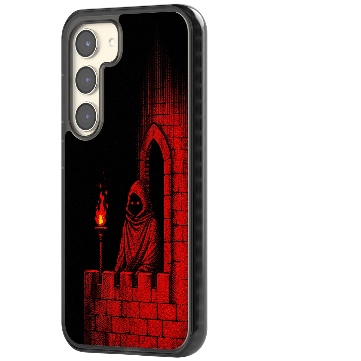 Crimson Crypt Samsung S22 / Samsung S22 Plus / Samsung S23 / Samsung S23 Plus / Samsung S24 / Samsung S24 Plus Impact Black Phone Case side