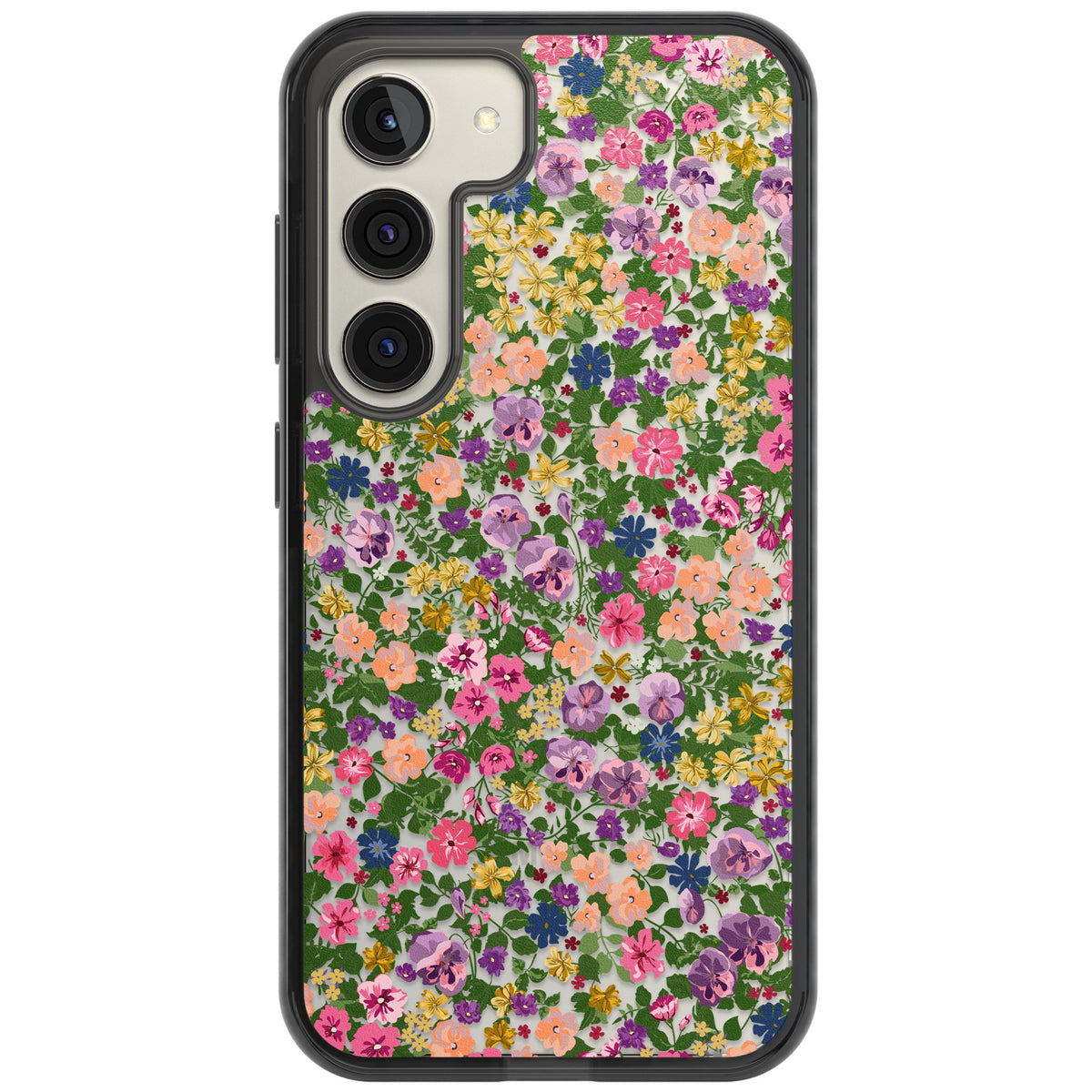 Lake Como Meadow Samsung S22 / Samsung S22 Plus / Samsung S23 / Samsung S23 Plus / Samsung S24 / Samsung S24 Plus Impact Black Phone Case front