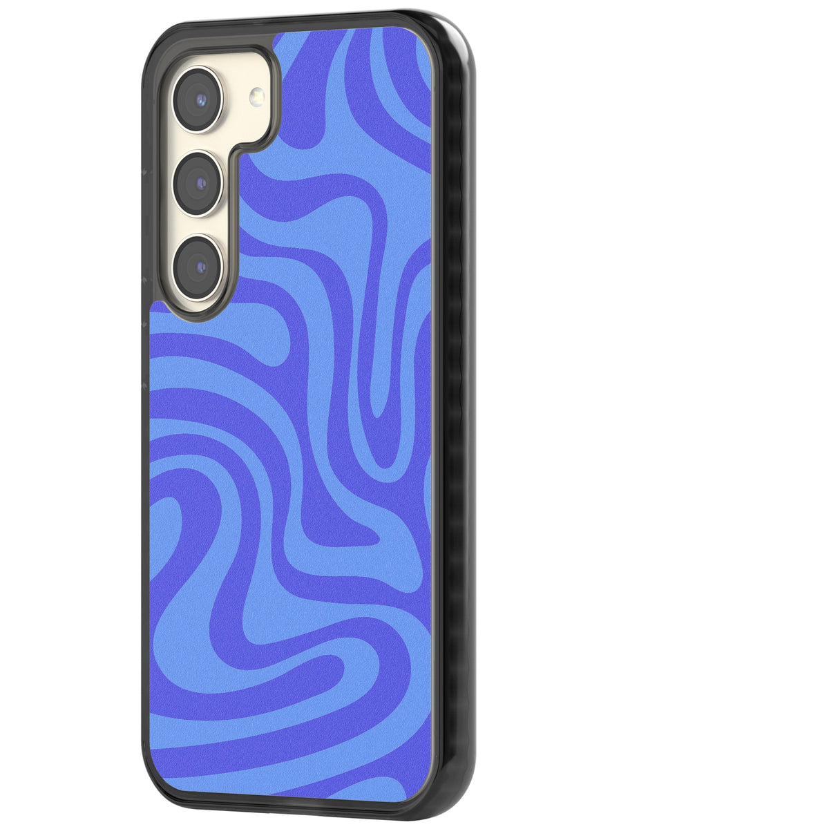 Tranquil Waves Samsung S22 / Samsung S22 Plus / Samsung S23 / Samsung S23 Plus / Samsung S24 / Samsung S24 Plus Impact Black Phone Case side