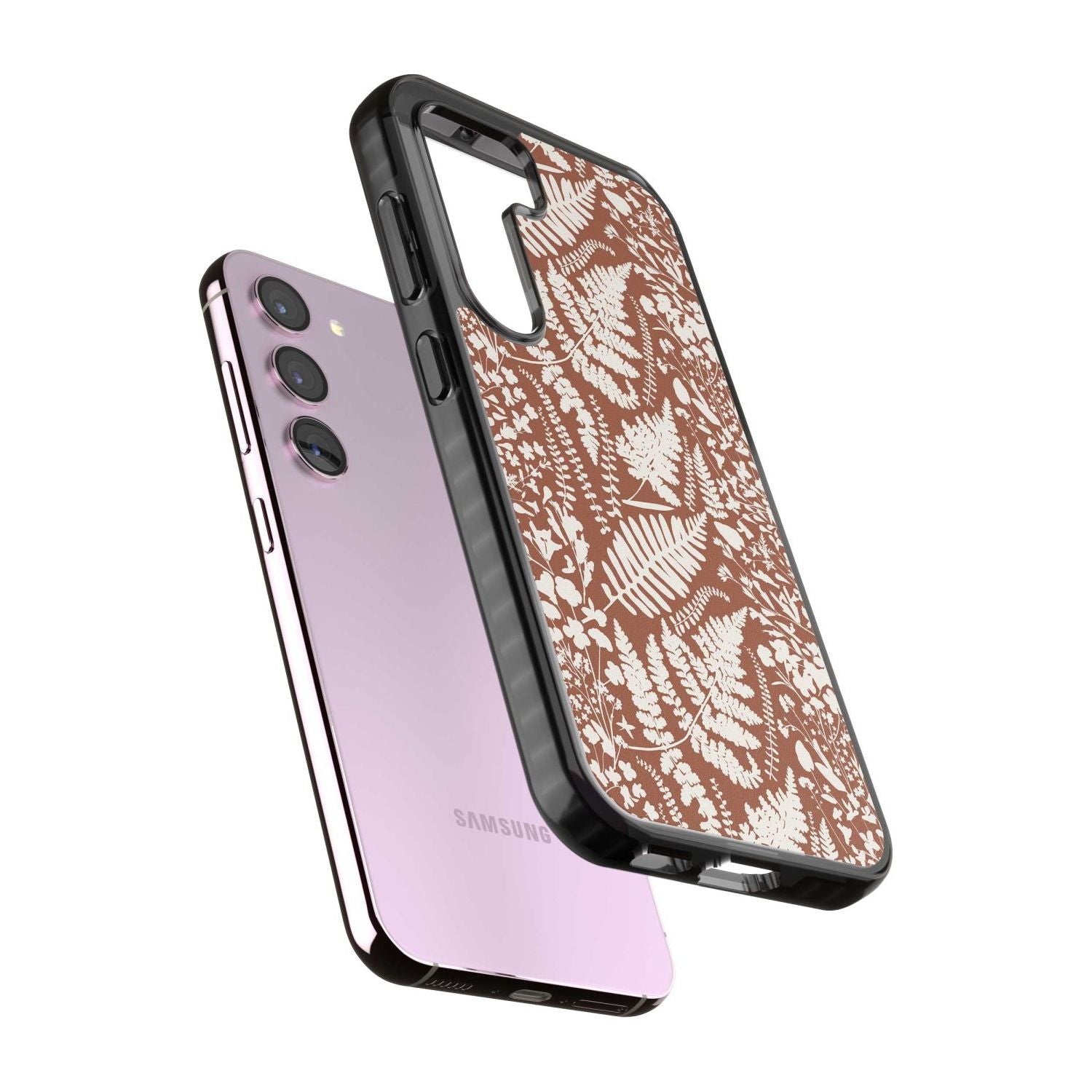 Wildflowers And Ferns On Terracotta