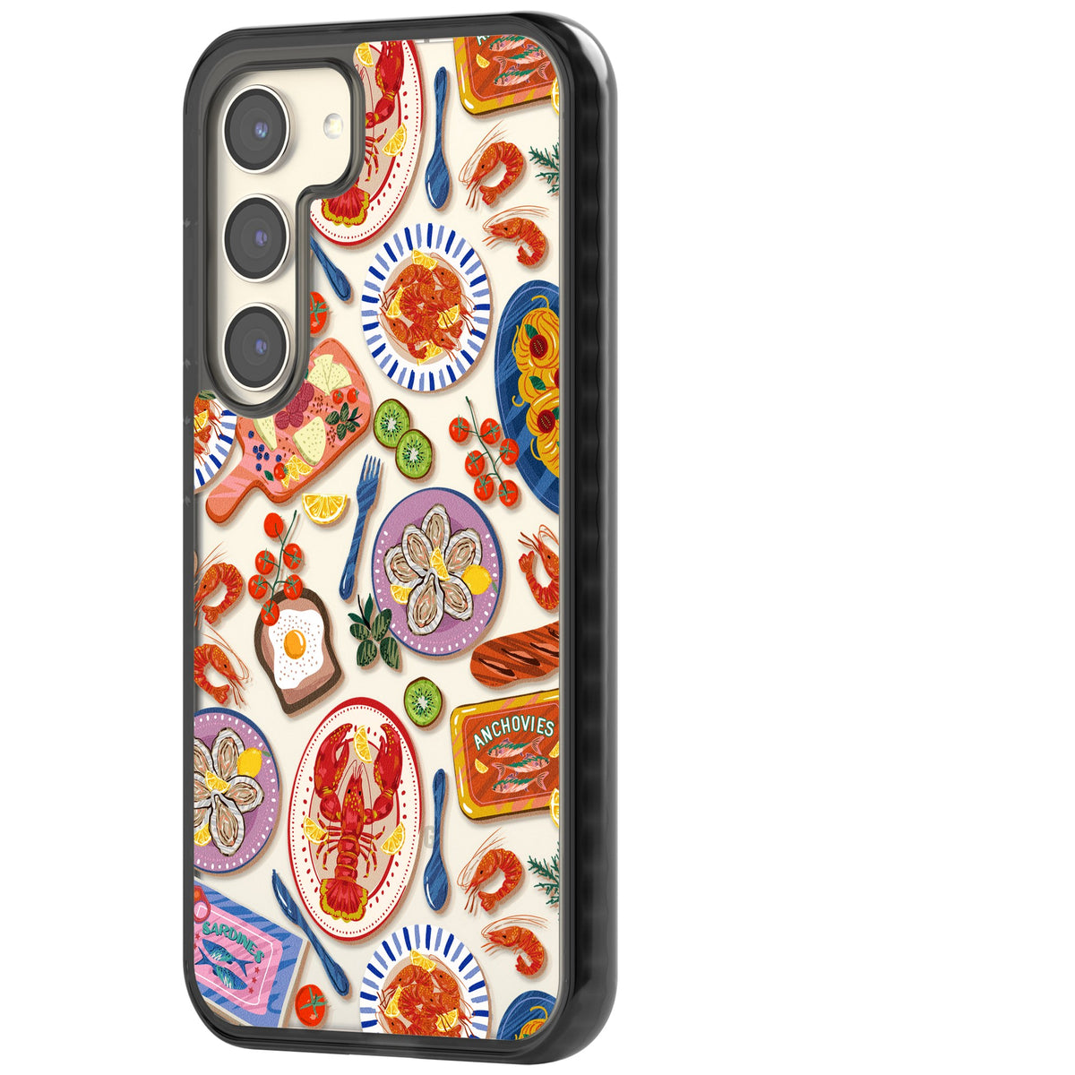 Coastal Spread Samsung S22 / Samsung S22 Plus / Samsung S23 / Samsung S23 Plus / Samsung S24 / Samsung S24 Plus Impact Black Phone Case side