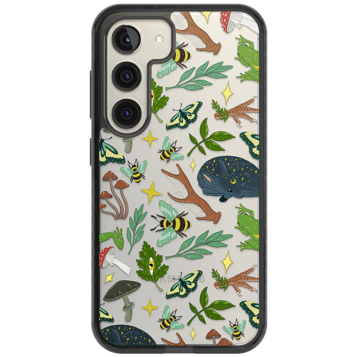 Woodland Dreams Samsung S22 / Samsung S22 Plus / Samsung S23 / Samsung S23 Plus / Samsung S24 / Samsung S24 Plus Impact Black Phone Case front