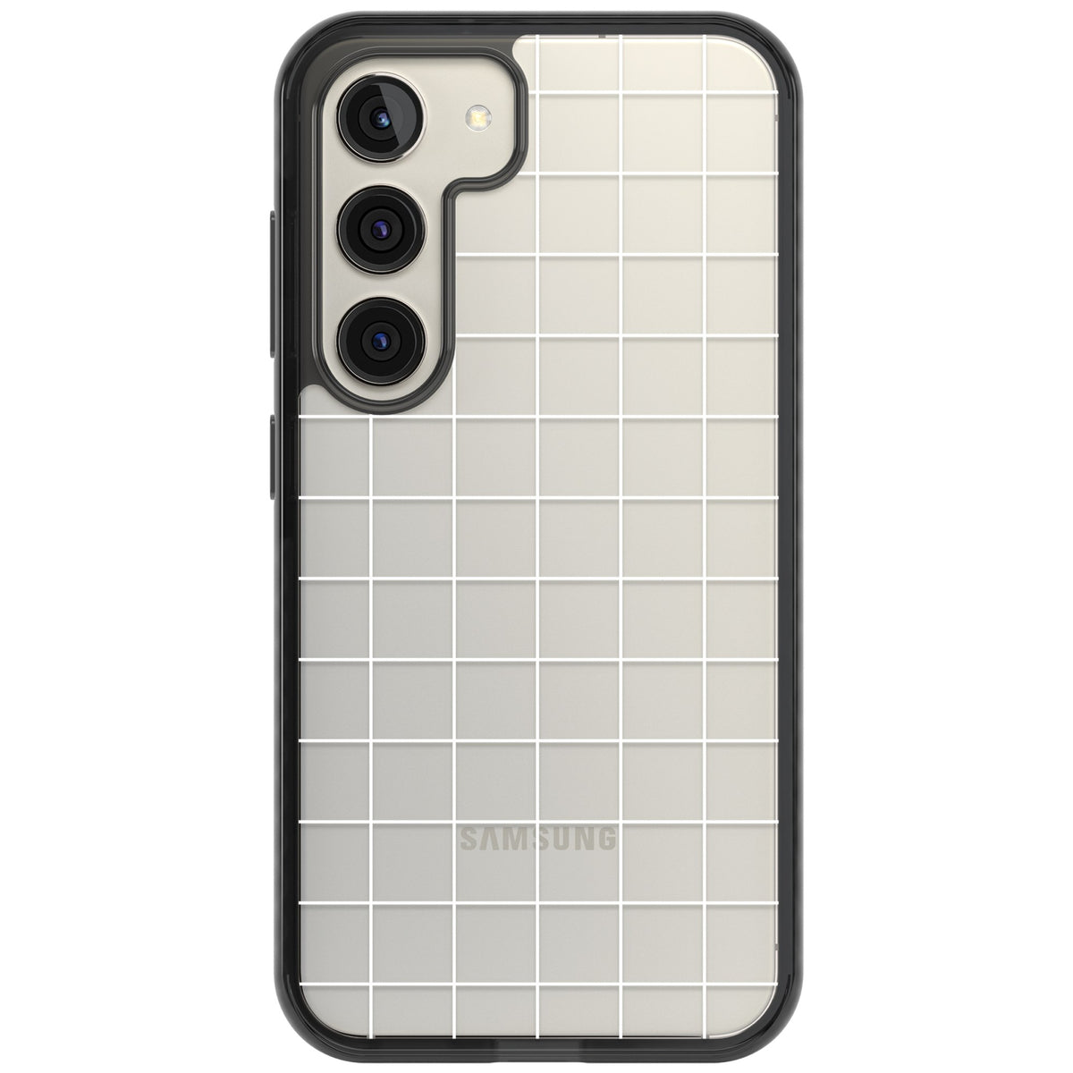 Polar Grid Samsung S22 / Samsung S22 Plus / Samsung S23 / Samsung S23 Plus / Samsung S24 / Samsung S24 Plus Impact Black Phone Case front