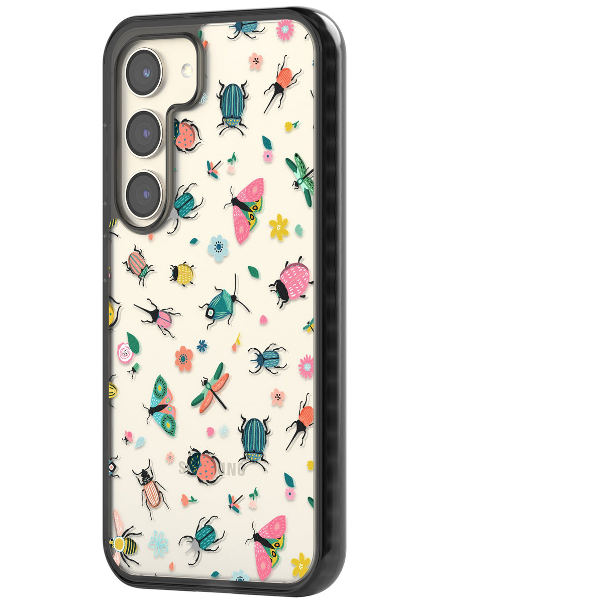 Bug Life Samsung S22 / Samsung S22 Plus / Samsung S23 / Samsung S23 Plus / Samsung S24 / Samsung S24 Plus Impact Black Phone Case side