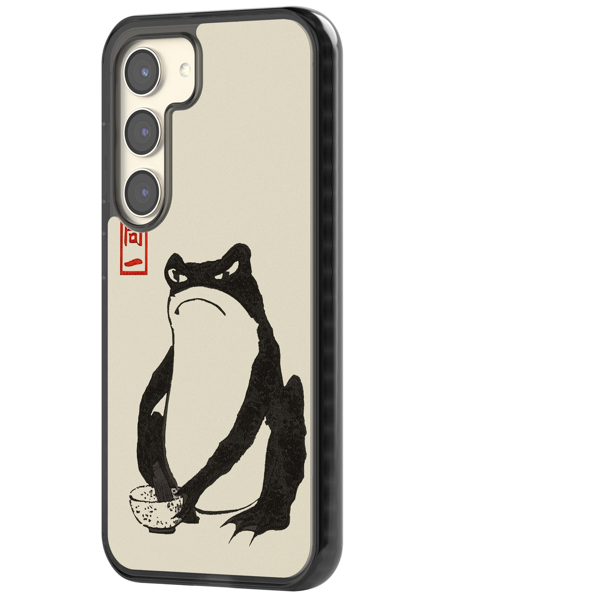 Matsumoto Hoji Grumpy Toad Samsung S22 / Samsung S22 Plus / Samsung S23 / Samsung S23 Plus / Samsung S24 / Samsung S24 Plus Impact Black Phone Case side