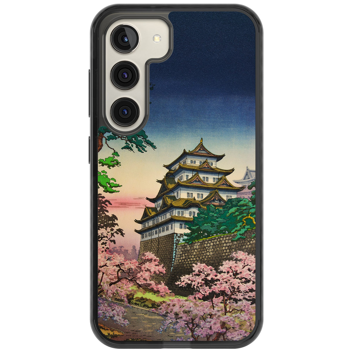 Nagoya Castle Samsung S22 / Samsung S22 Plus / Samsung S23 / Samsung S23 Plus / Samsung S24 / Samsung S24 Plus Impact Black Phone Case front