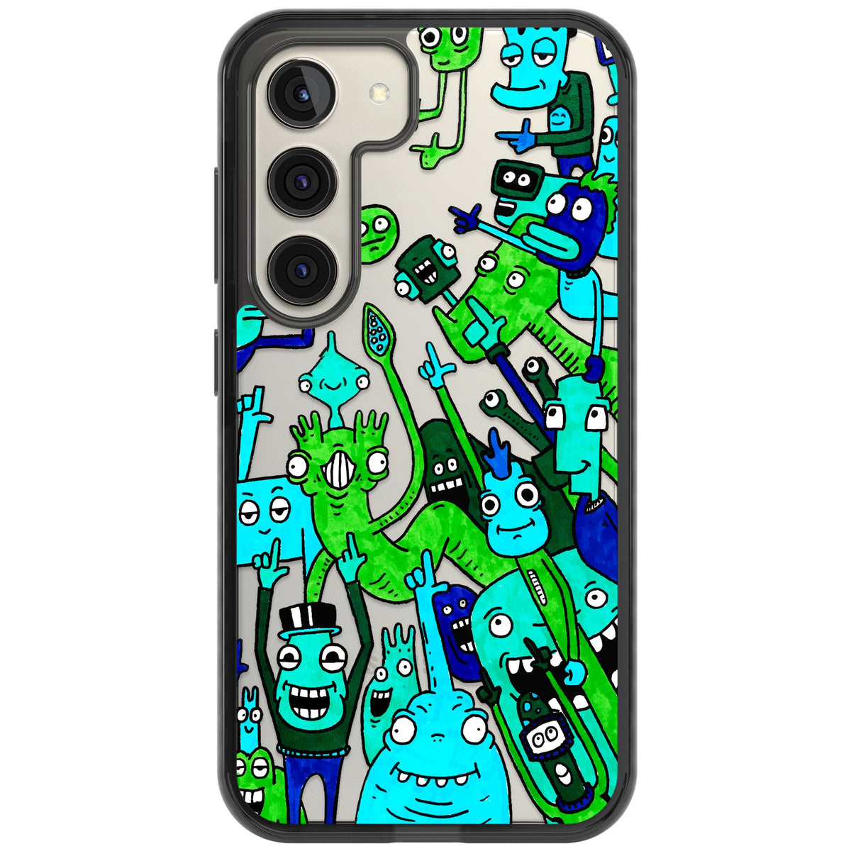 Don't Point Samsung S22 / Samsung S22 Plus / Samsung S23 / Samsung S23 Plus / Samsung S24 / Samsung S24 Plus Impact Black Phone Case front