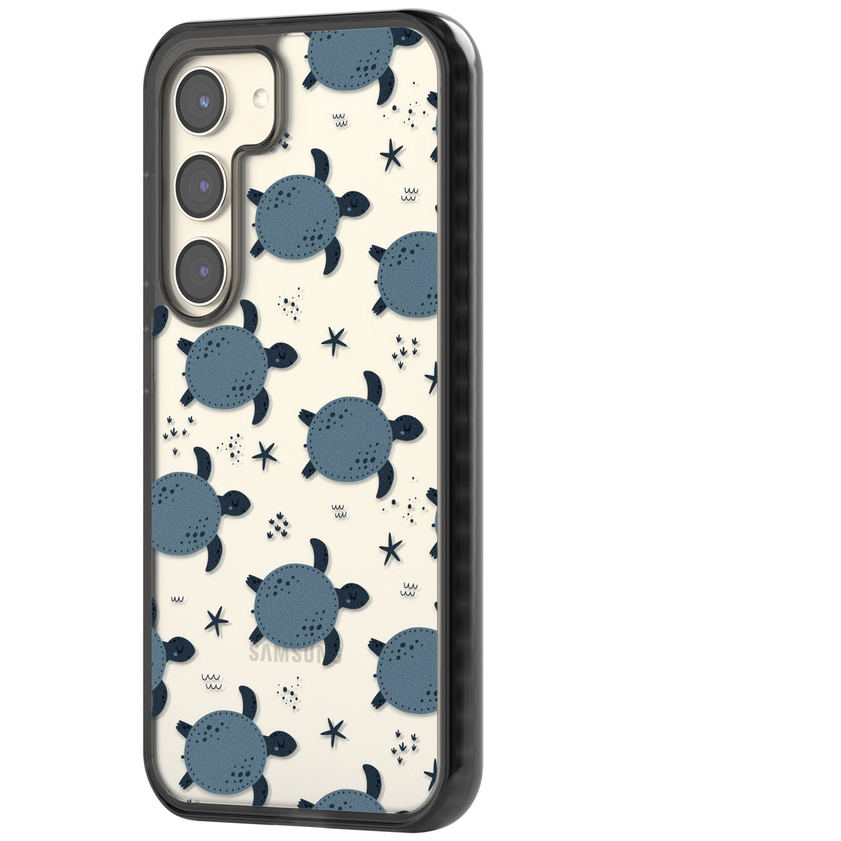 Turtle Voyage Samsung S22 / Samsung S22 Plus / Samsung S23 / Samsung S23 Plus / Samsung S24 / Samsung S24 Plus Impact Black Phone Case side