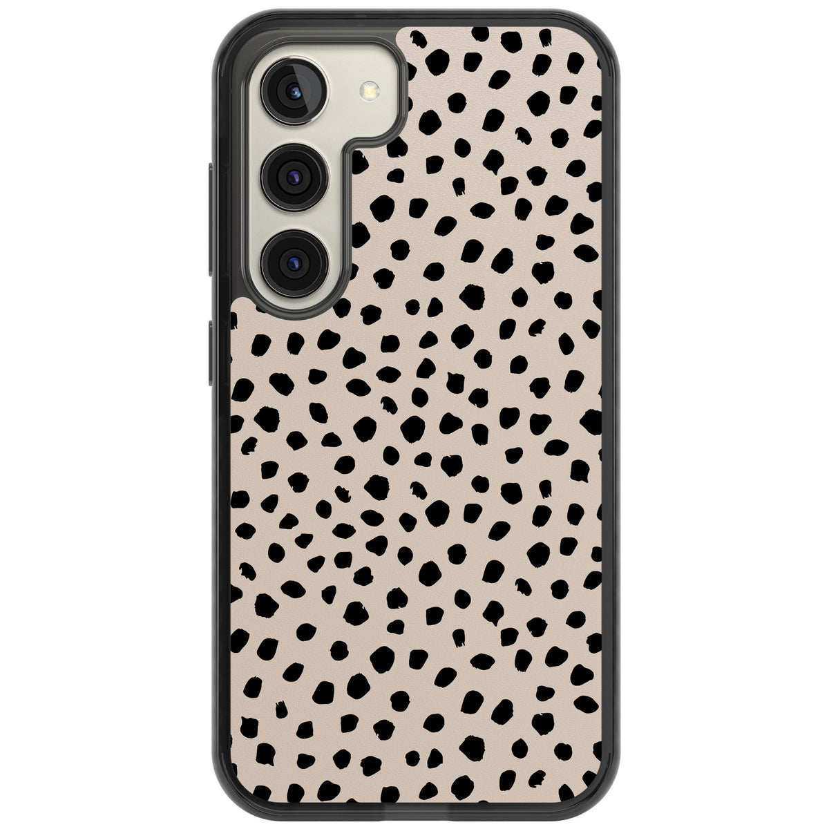 Coffee Dalmatian Samsung S22 / Samsung S22 Plus / Samsung S23 / Samsung S23 Plus / Samsung S24 / Samsung S24 Plus Impact Black Phone Case front