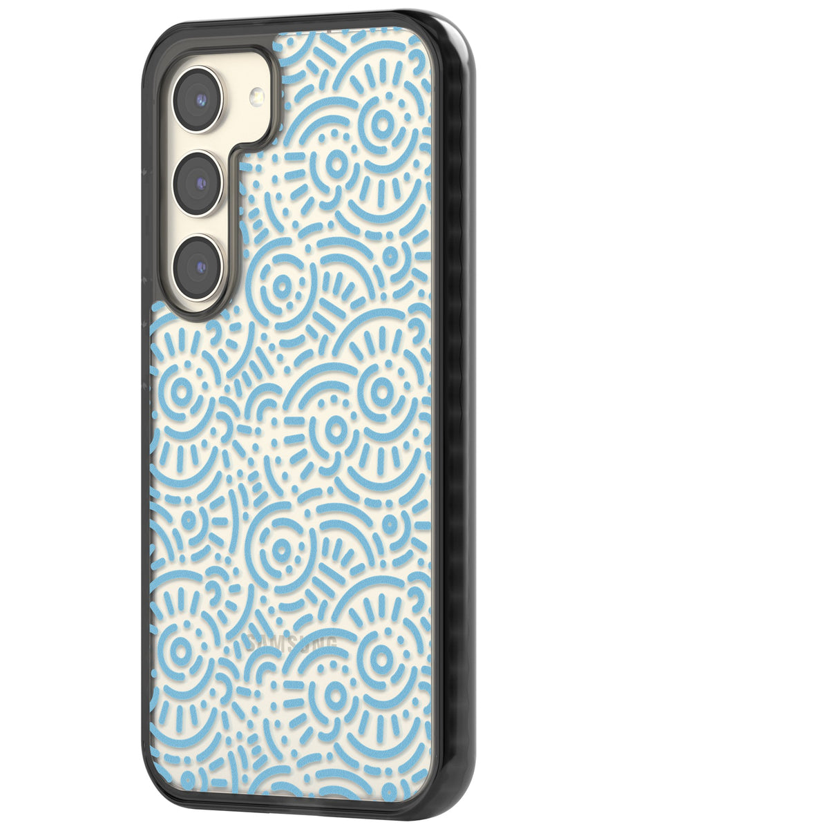Memphis Sky Samsung S22 / Samsung S22 Plus / Samsung S23 / Samsung S23 Plus / Samsung S24 / Samsung S24 Plus Impact Black Phone Case side