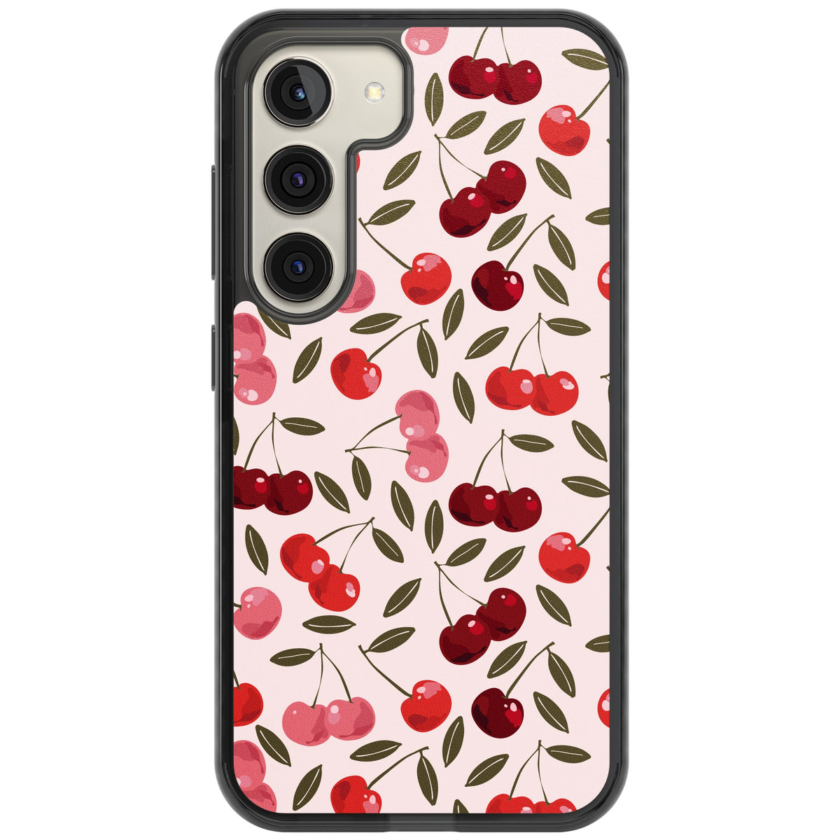 Cherry On Top (Pink) Samsung S22 / Samsung S22 Plus / Samsung S23 / Samsung S23 Plus / Samsung S24 / Samsung S24 Plus Impact Black Phone Case front