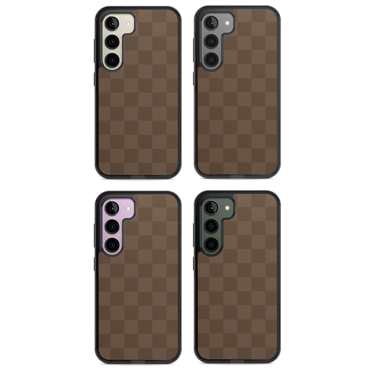 CHOCOLATE CHECKERED Impact Phone Case for Samsung Galaxy S24, Samsung Galaxy S23, Samsung Galaxy S22