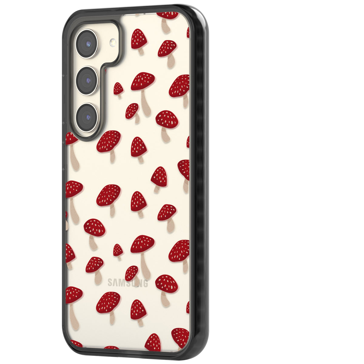 Magical Mushrooms Samsung S22 / Samsung S22 Plus / Samsung S23 / Samsung S23 Plus / Samsung S24 / Samsung S24 Plus Impact Black Phone Case side