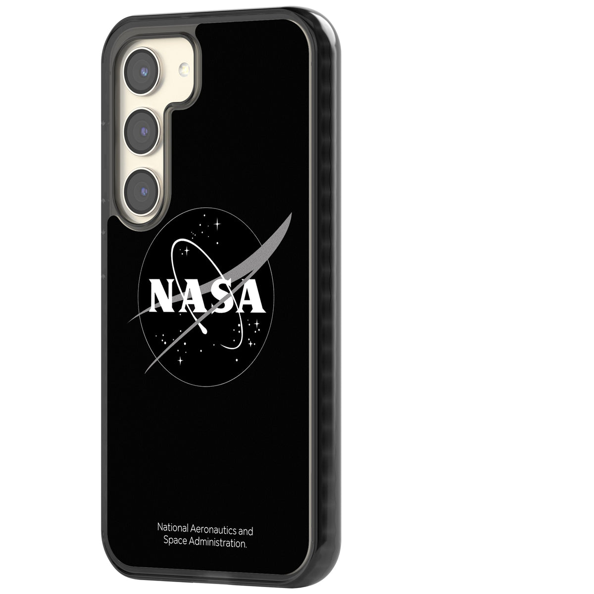 Dark Nasa Meatball Samsung S22 / Samsung S22 Plus / Samsung S23 / Samsung S23 Plus / Samsung S24 / Samsung S24 Plus Impact Black Phone Case side