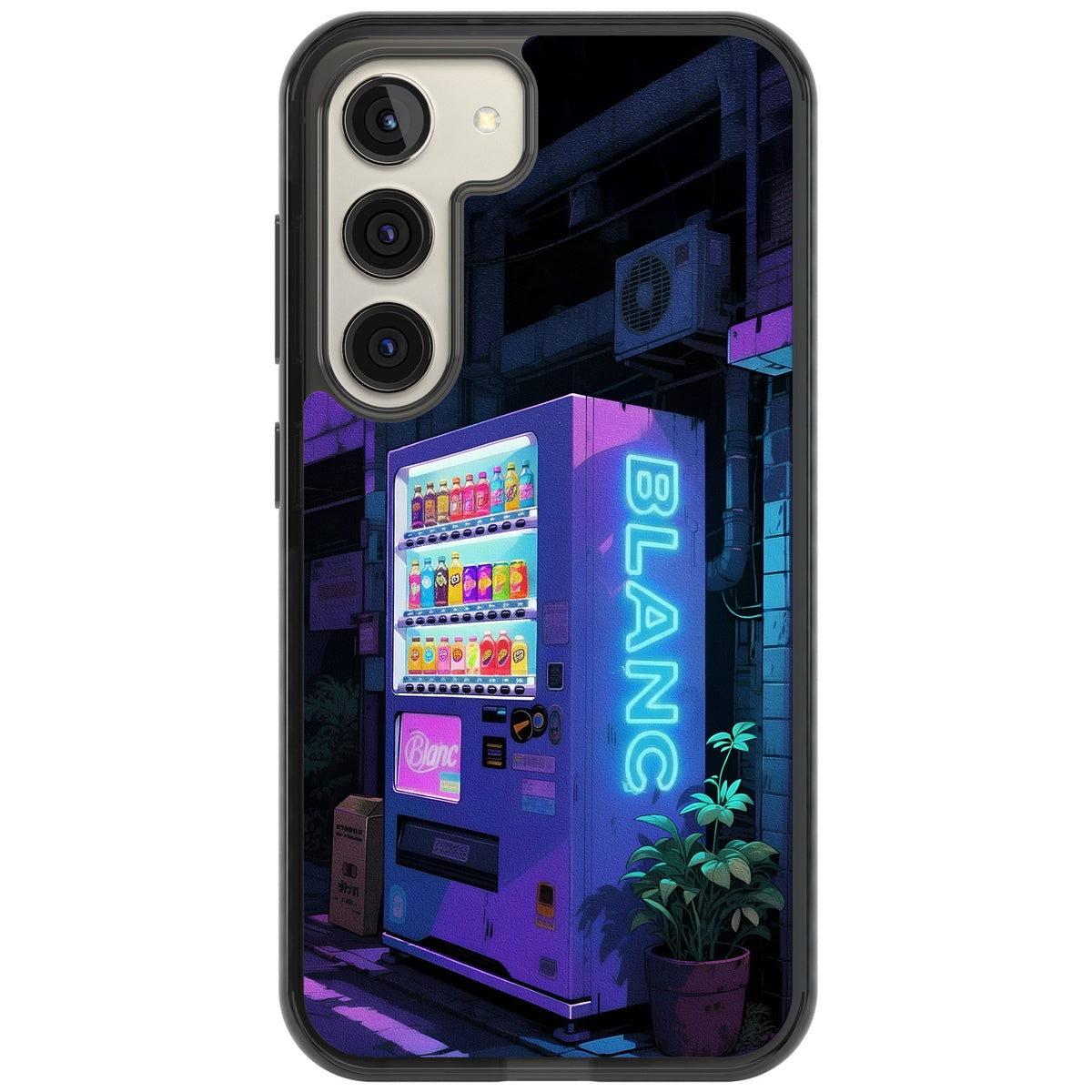 Shibuya Glow Samsung S22 / Samsung S22 Plus / Samsung S23 / Samsung S23 Plus / Samsung S24 / Samsung S24 Plus Impact Black Phone Case front
